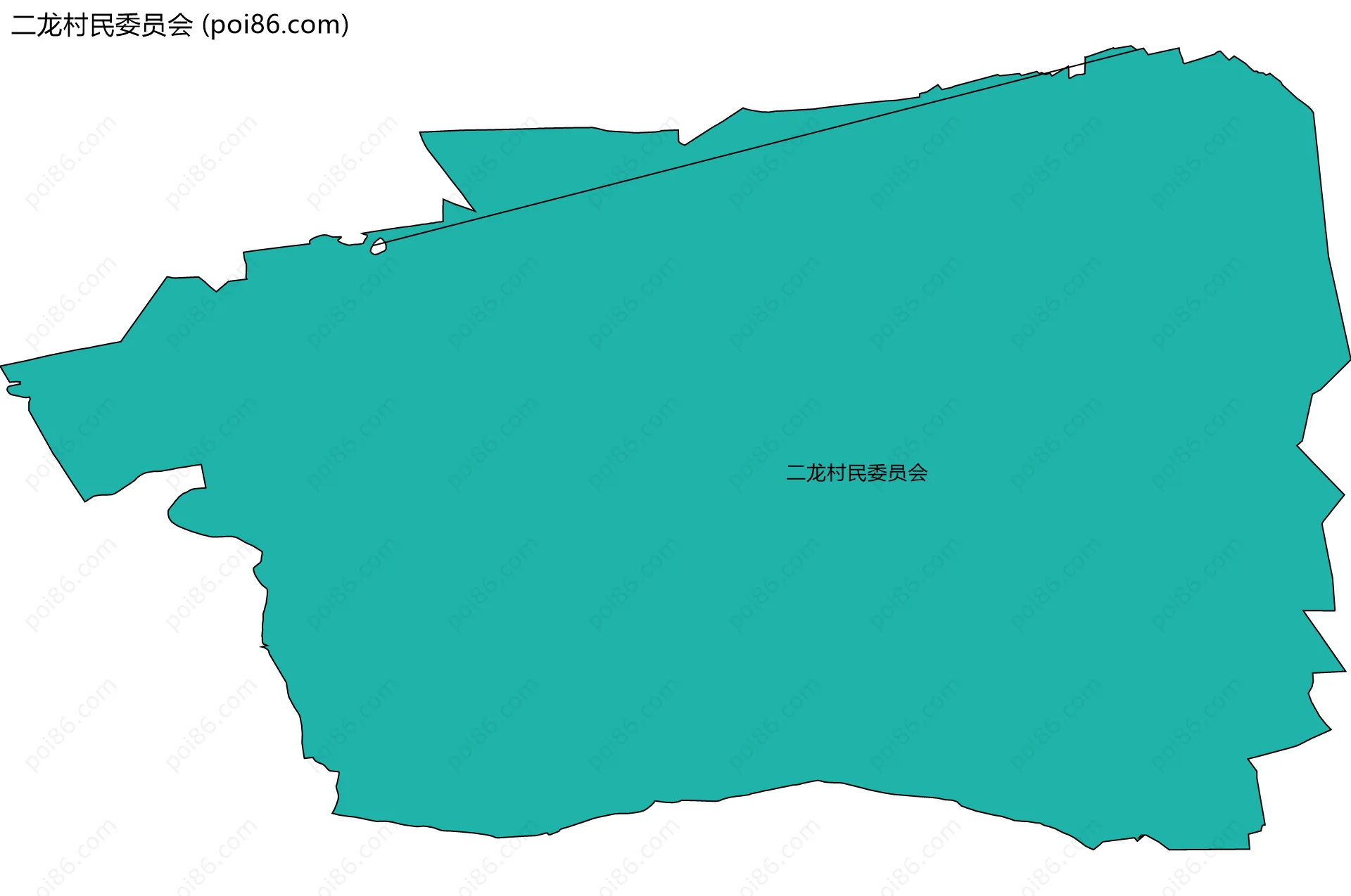 二龙村民委员会边界地图