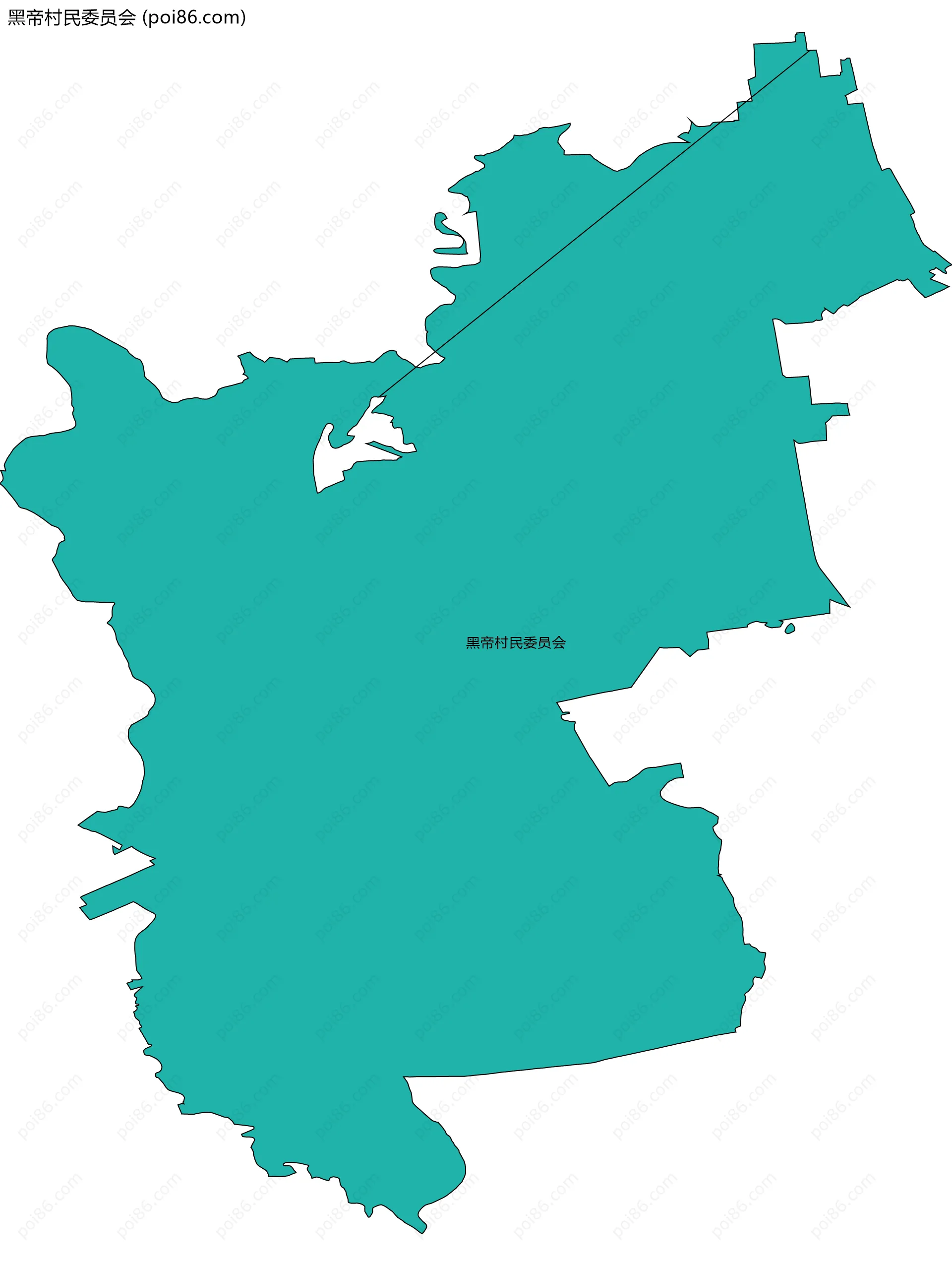 黑帝村民委员会边界地图