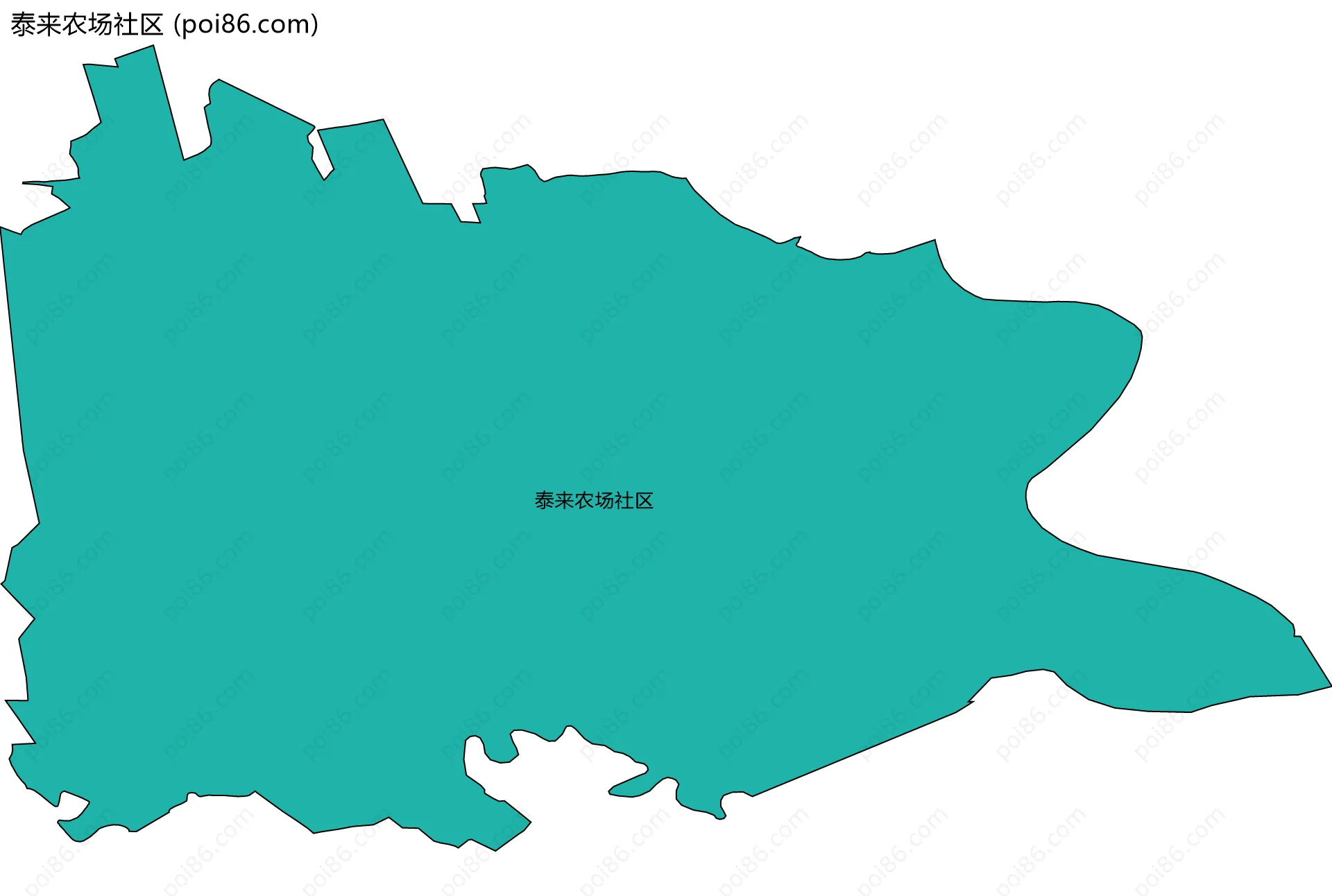 泰来农场社区边界地图