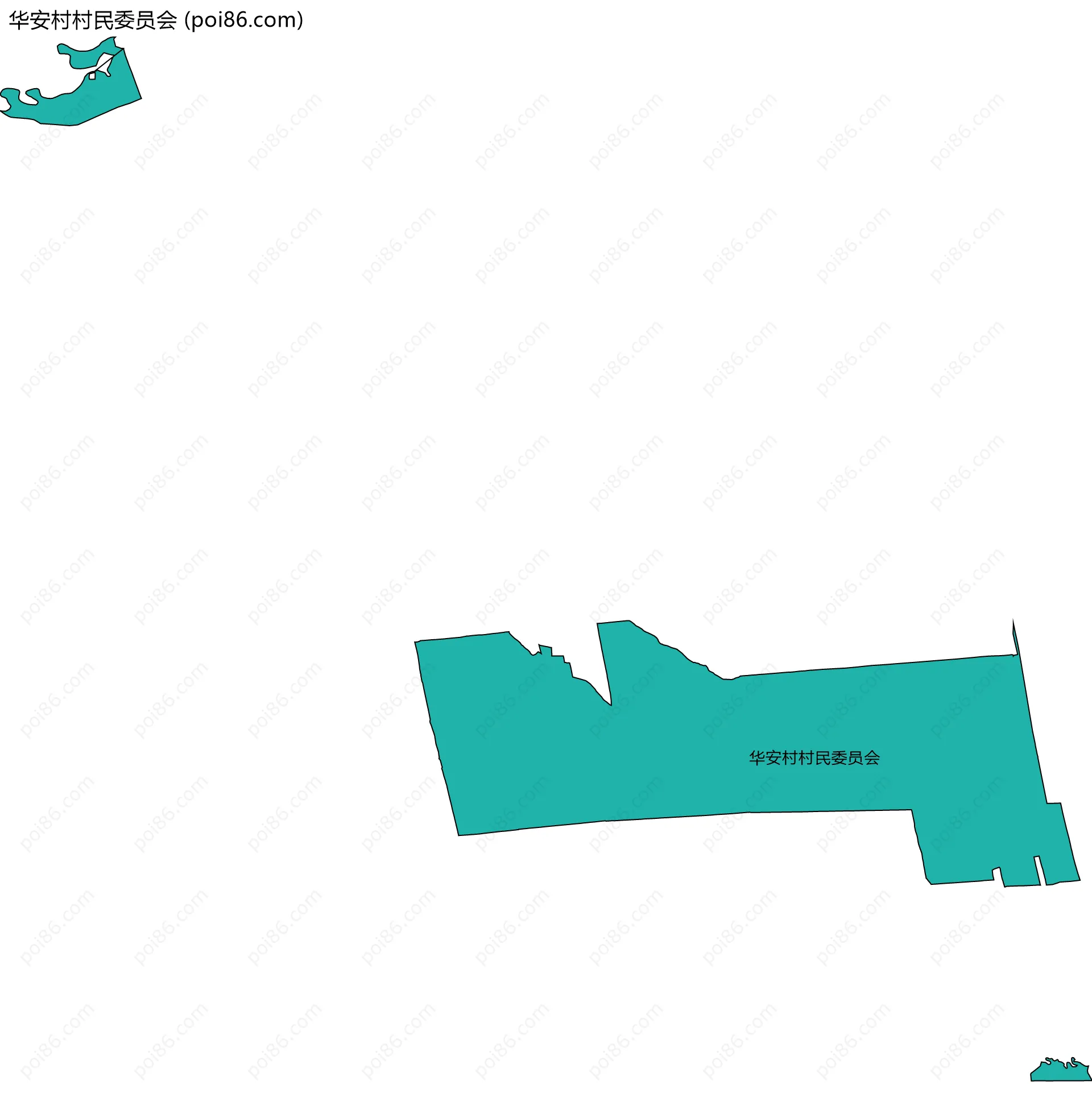 华安村村民委员会边界地图