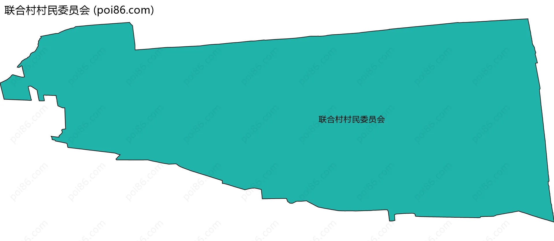 联合村村民委员会边界地图