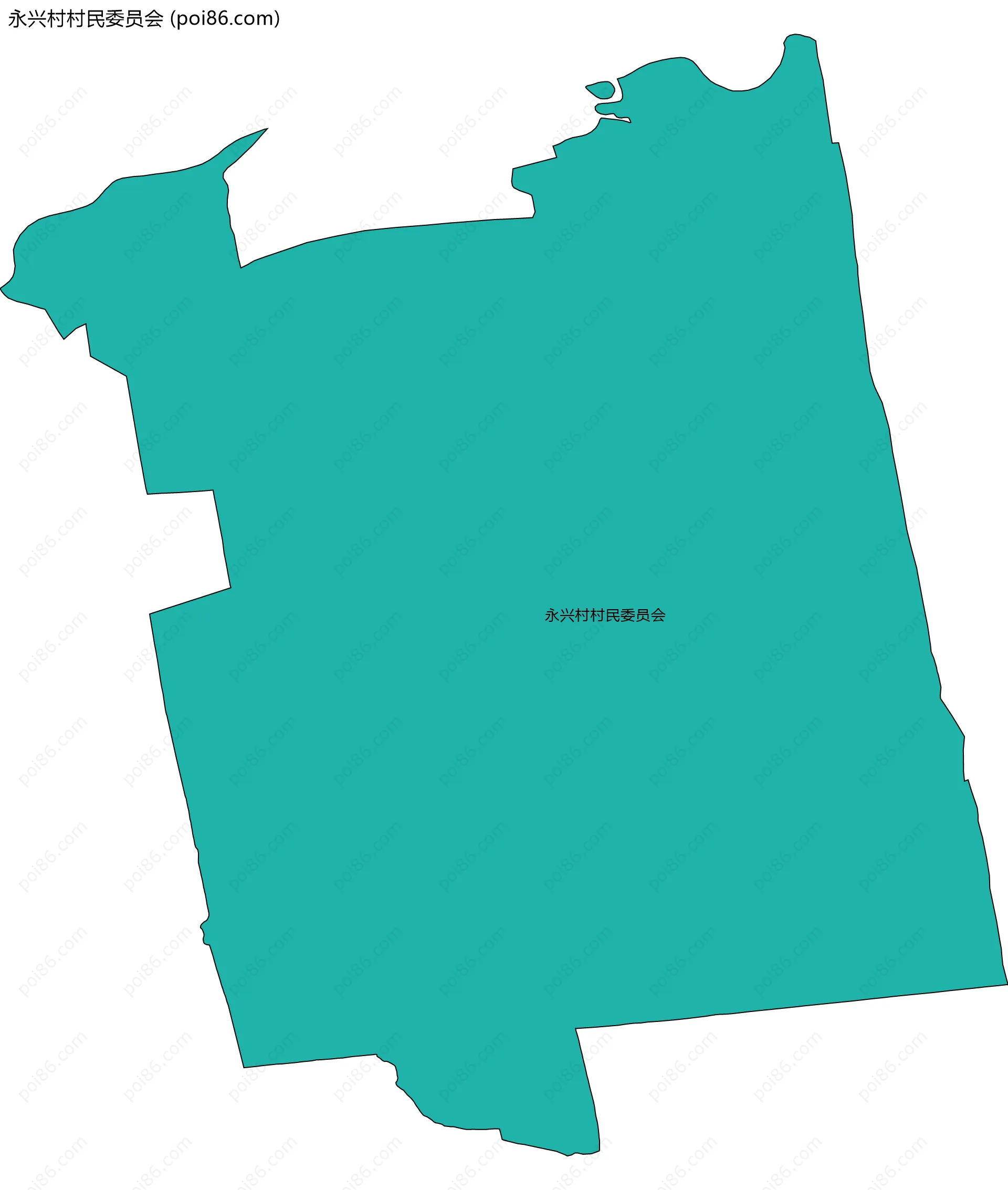 永兴村村民委员会边界地图