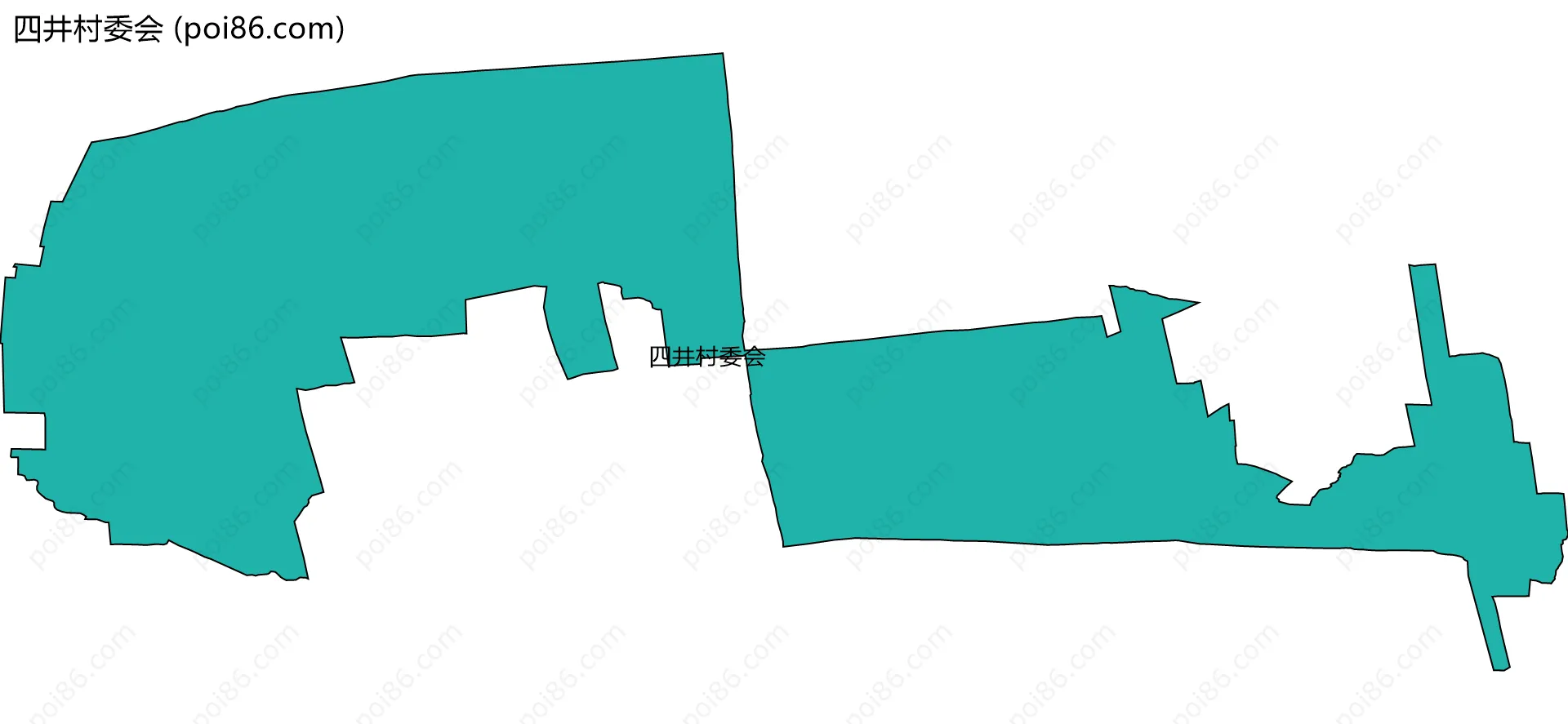 四井村委会边界地图