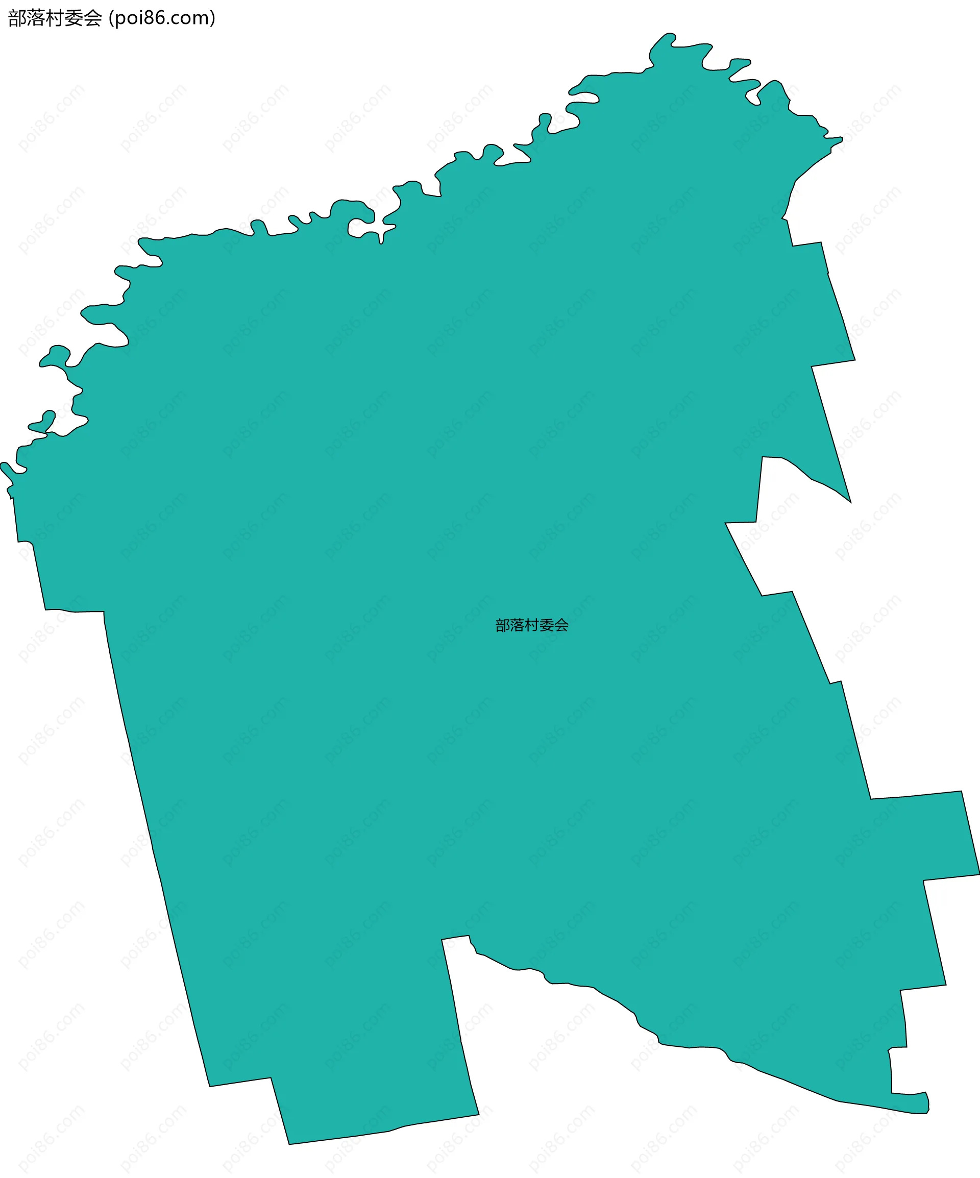 部落村委会边界地图