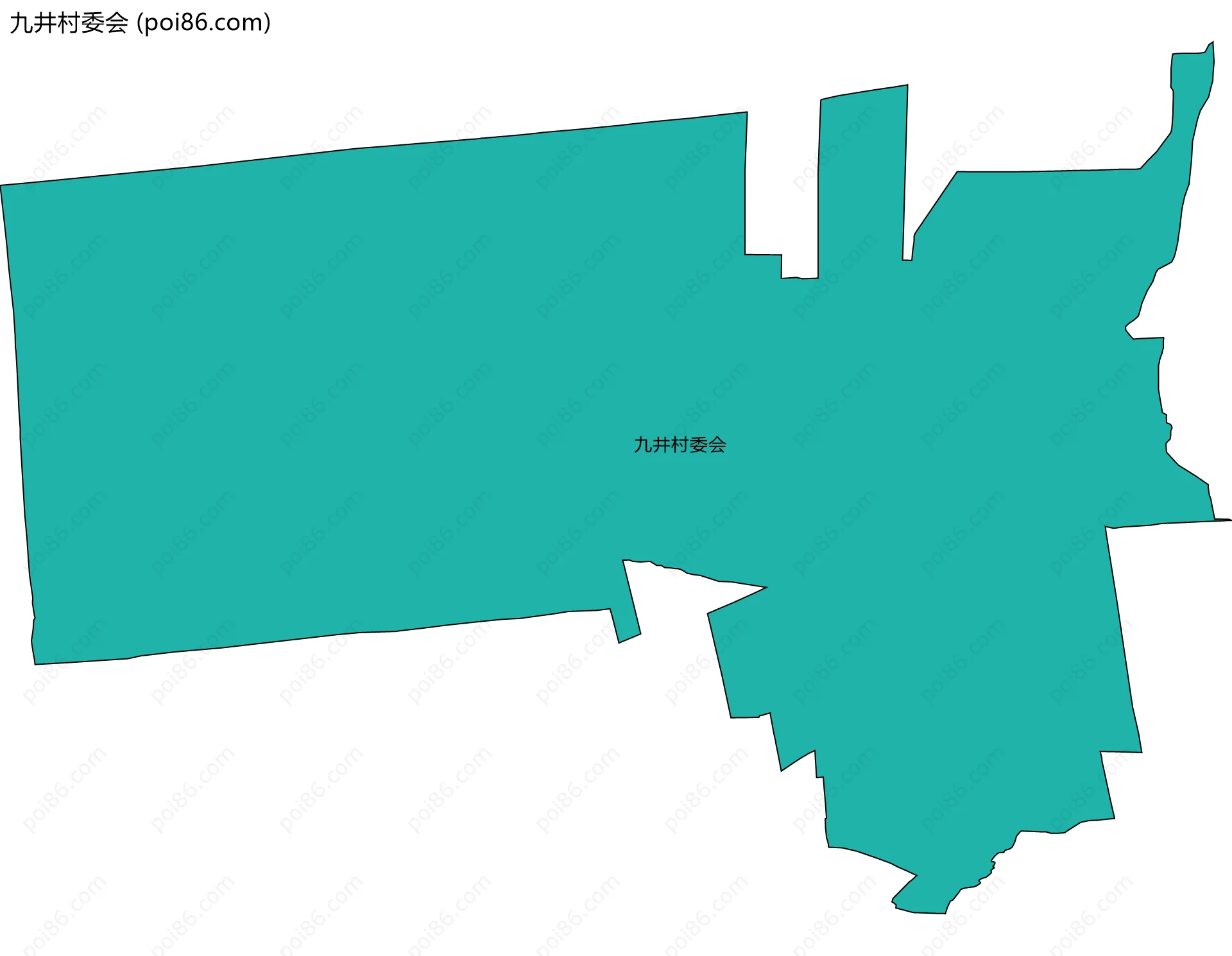 九井村委会边界地图