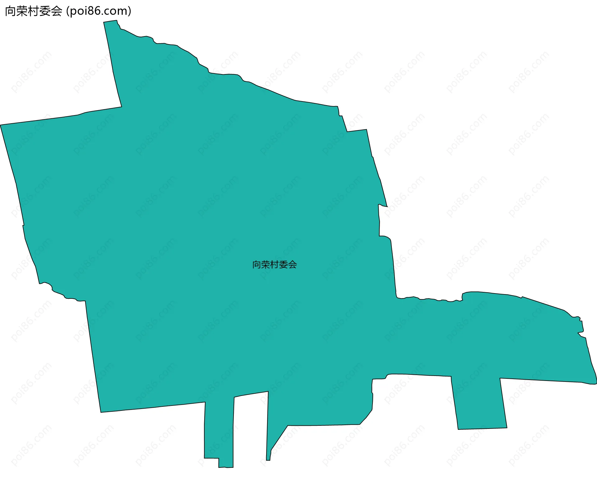 向荣村委会边界地图