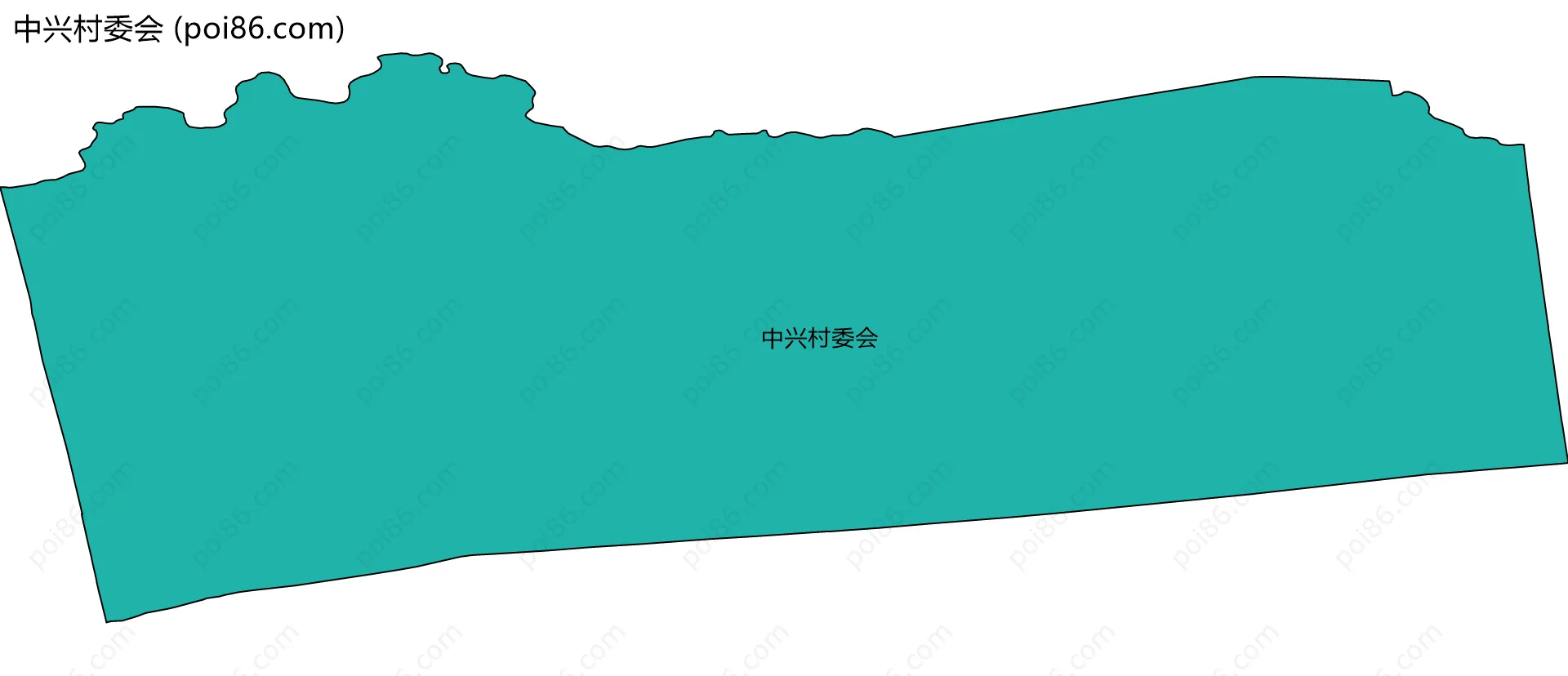 中兴村委会边界地图