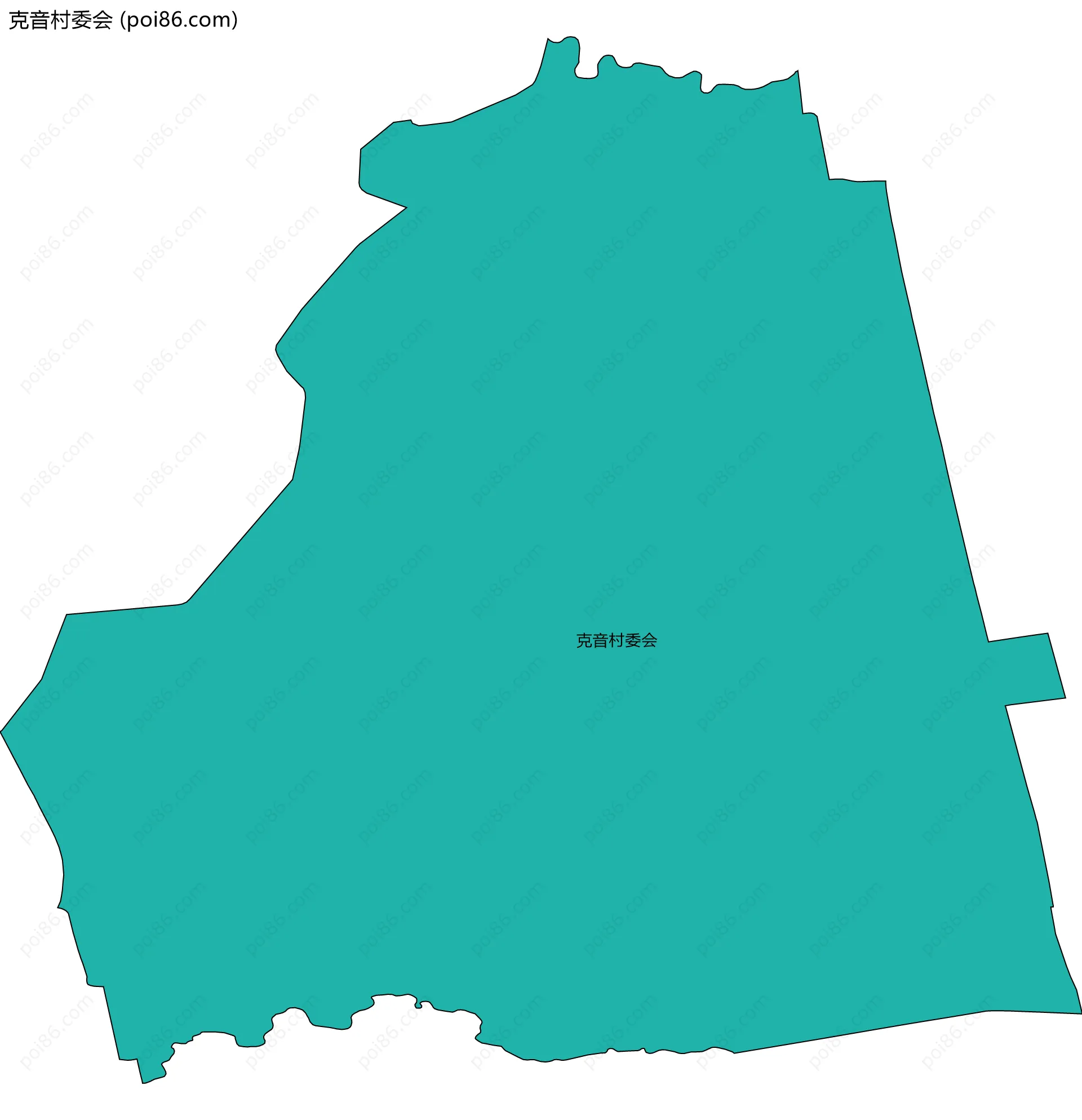 克音村委会边界地图