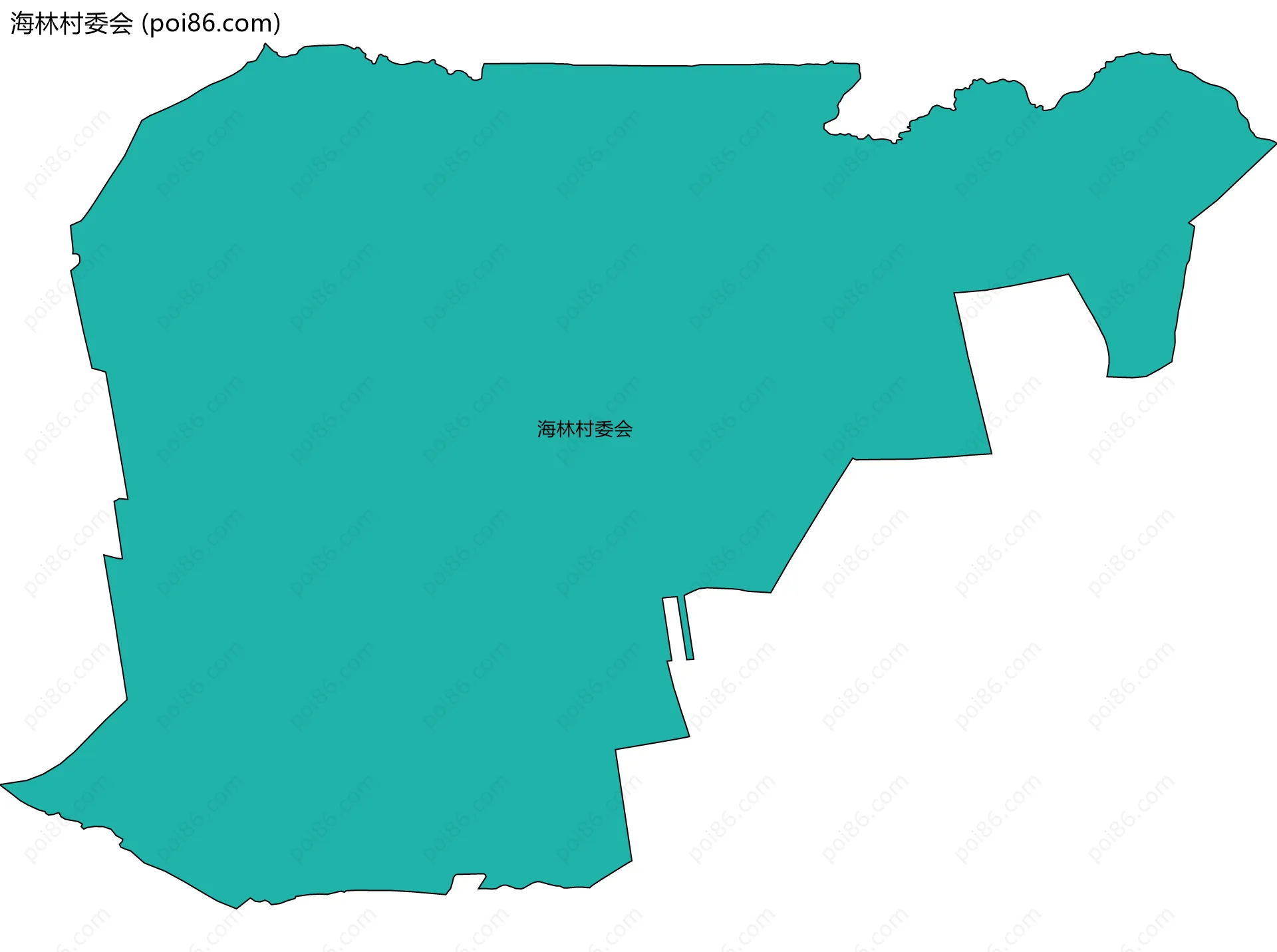 海林村委会边界地图