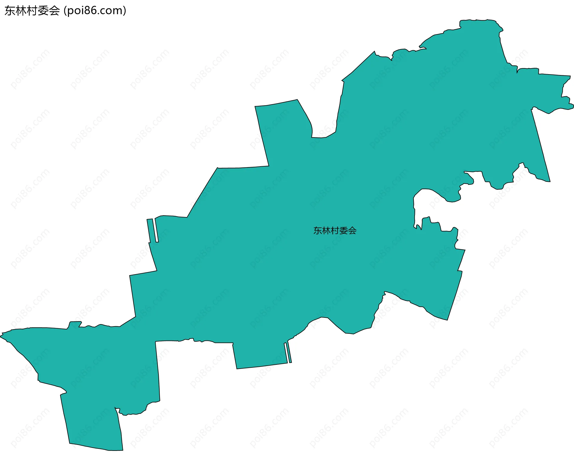 东林村委会边界地图