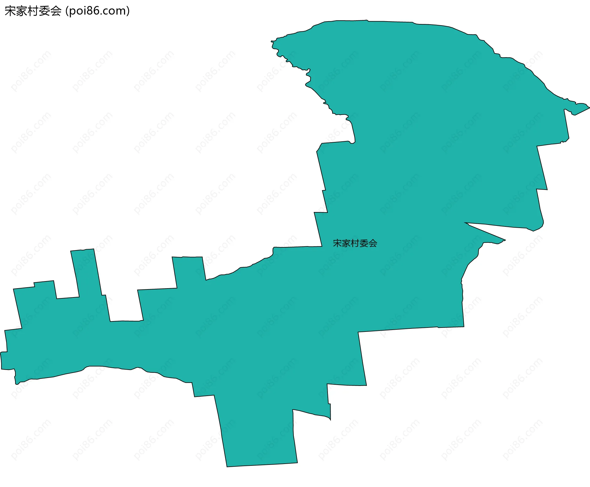 宋家村委会边界地图