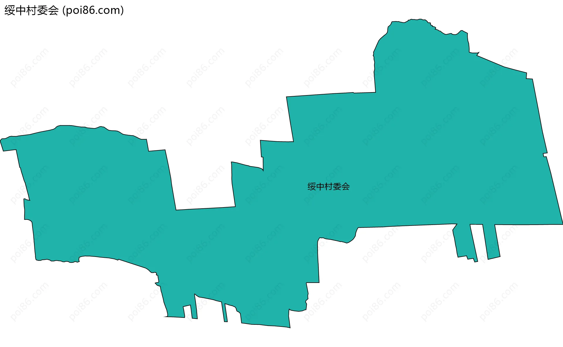 绥中村委会边界地图