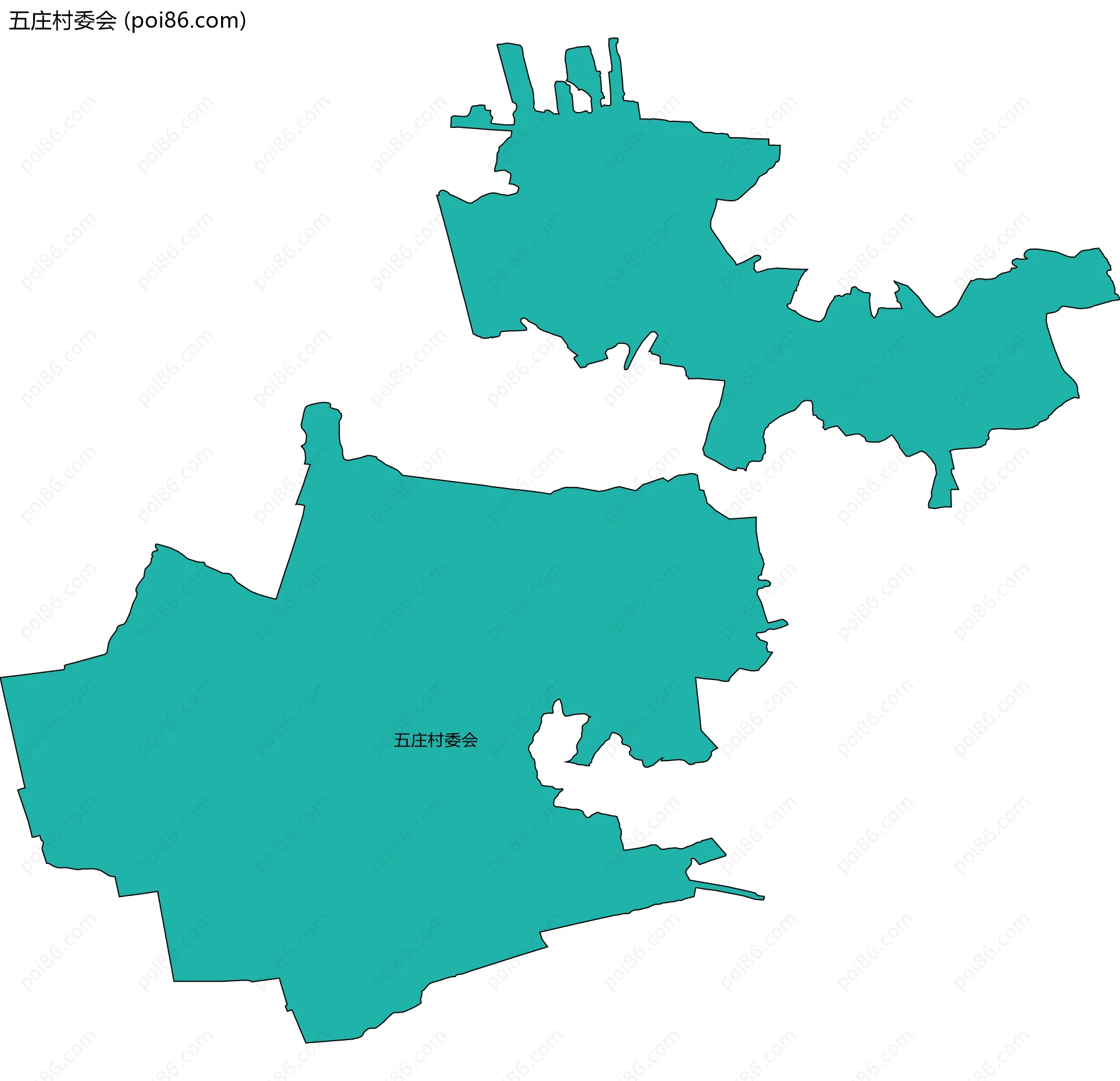 五庄村委会边界地图