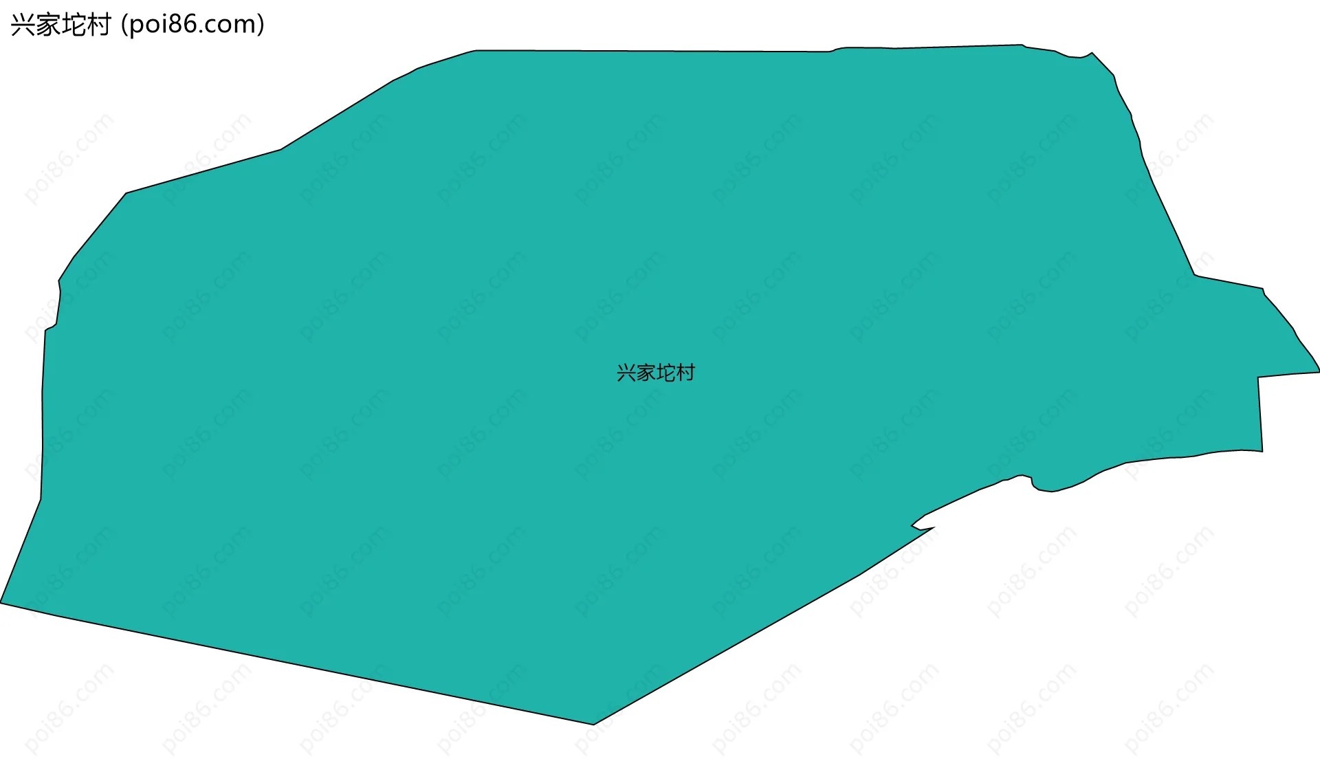 兴家坨村边界地图