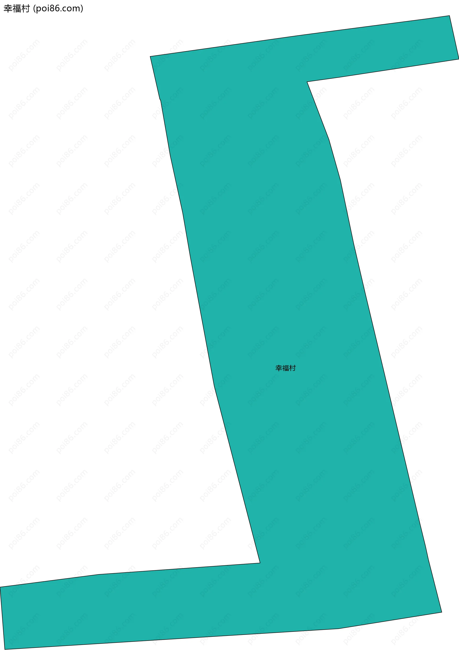 幸福村边界地图