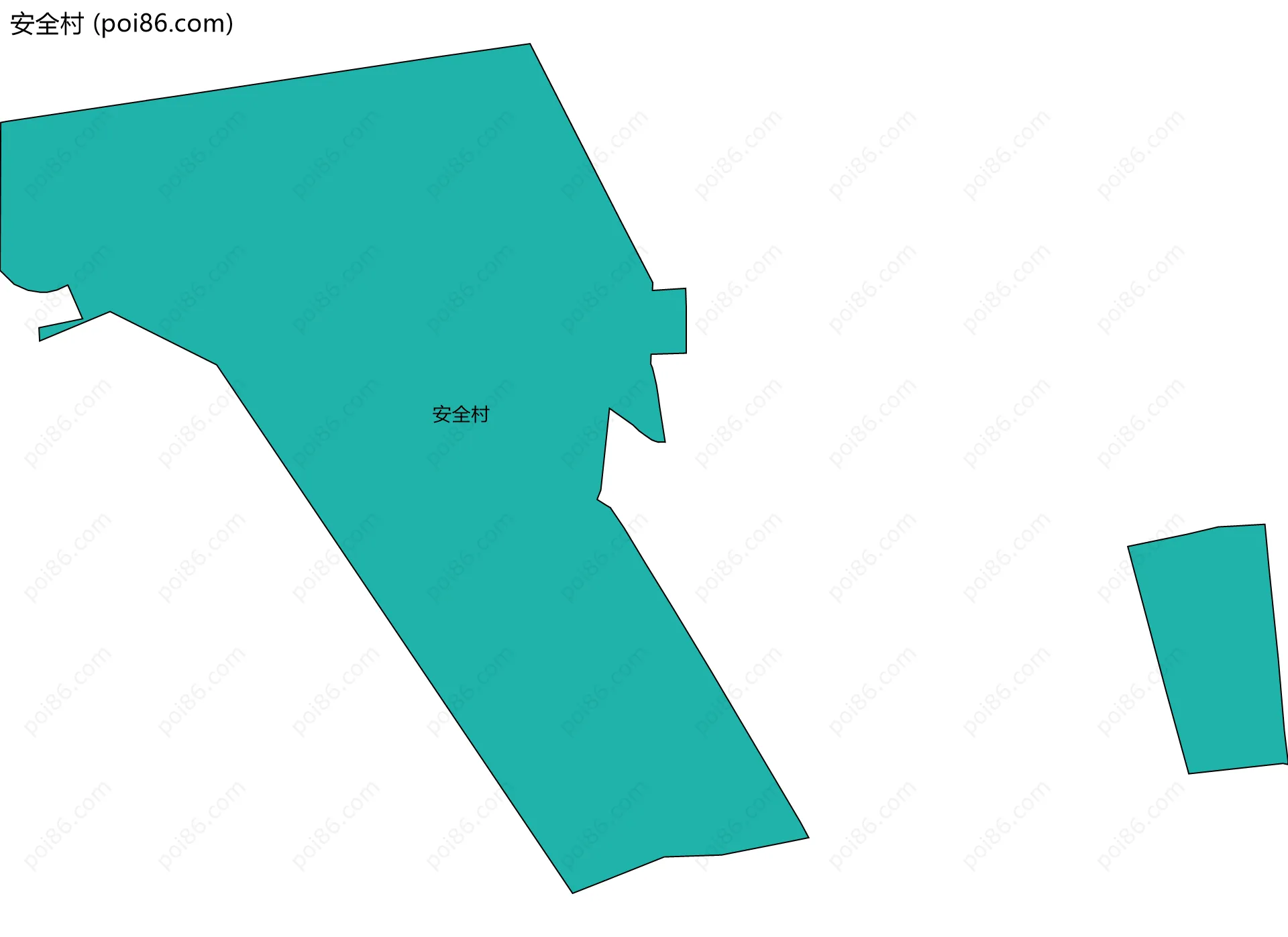 安全村边界地图