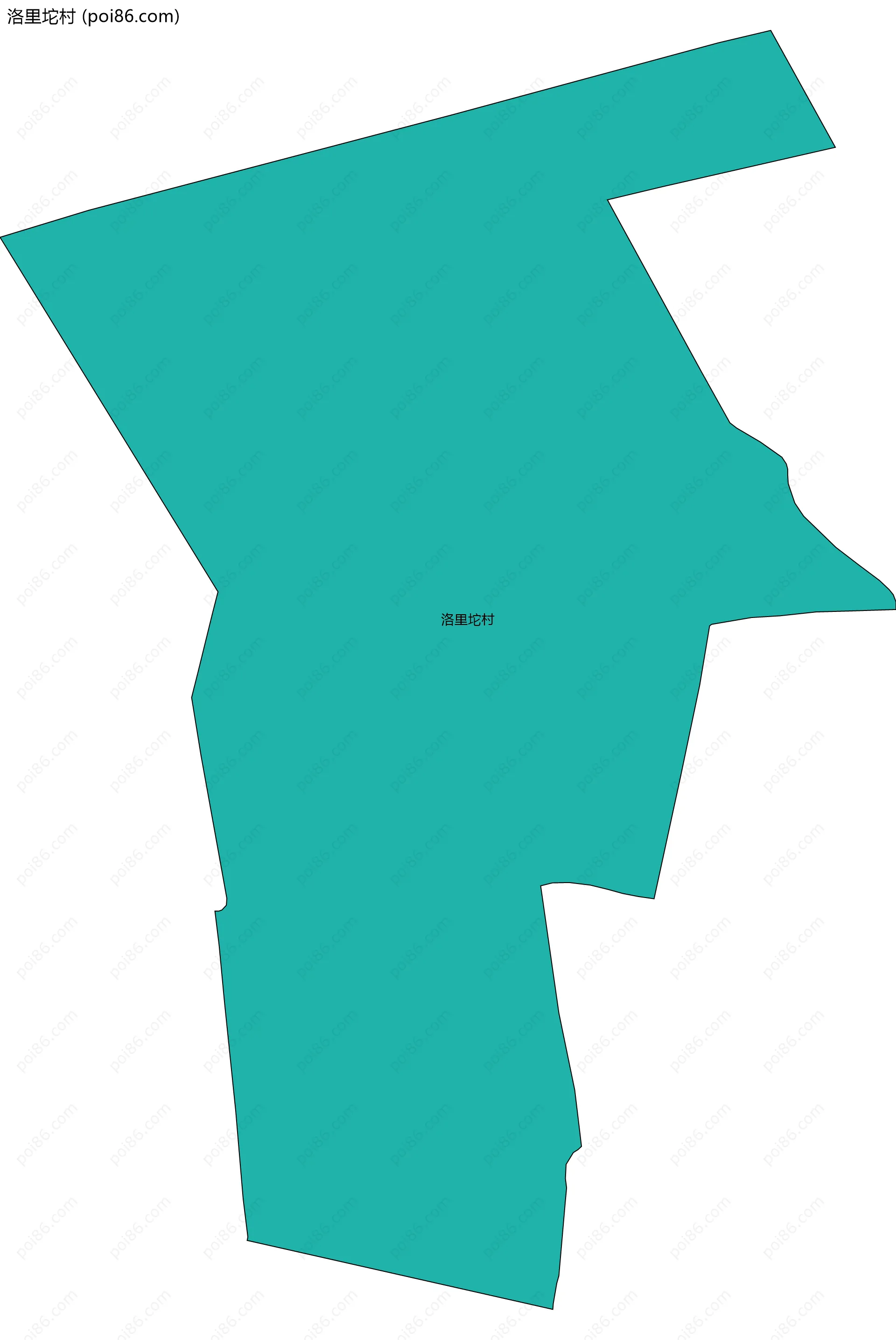 洛里坨村边界地图