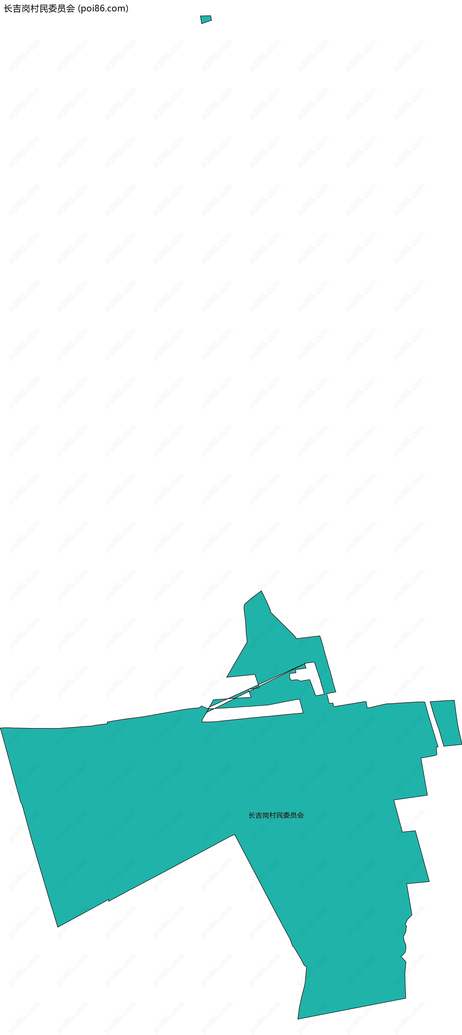 长吉岗村民委员会边界地图