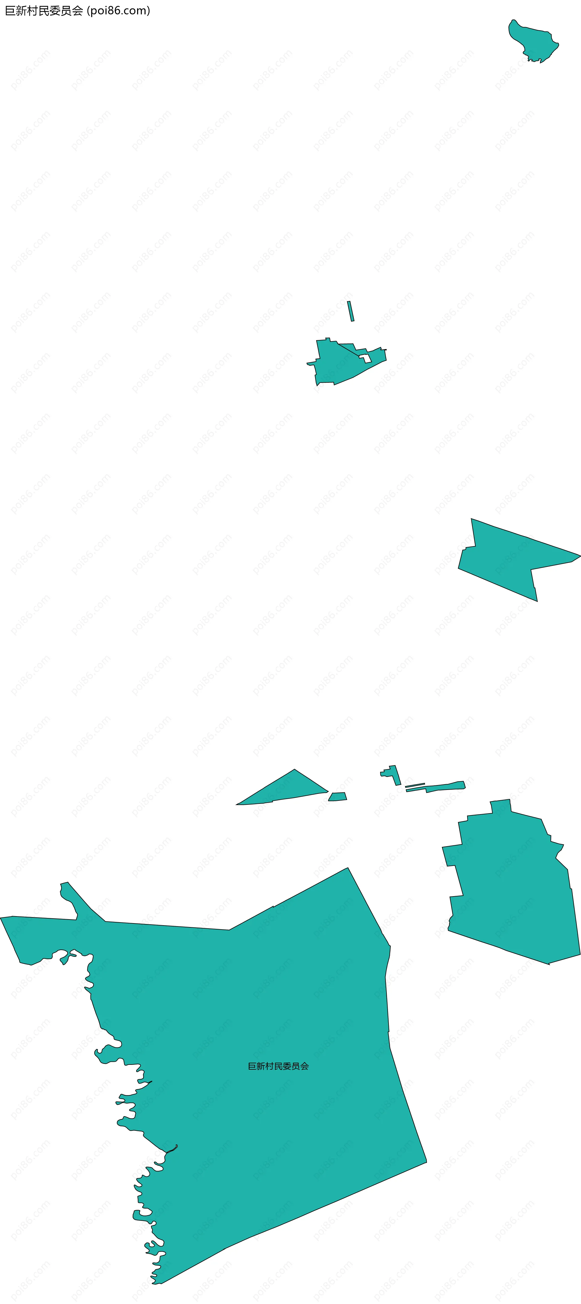 巨新村民委员会边界地图
