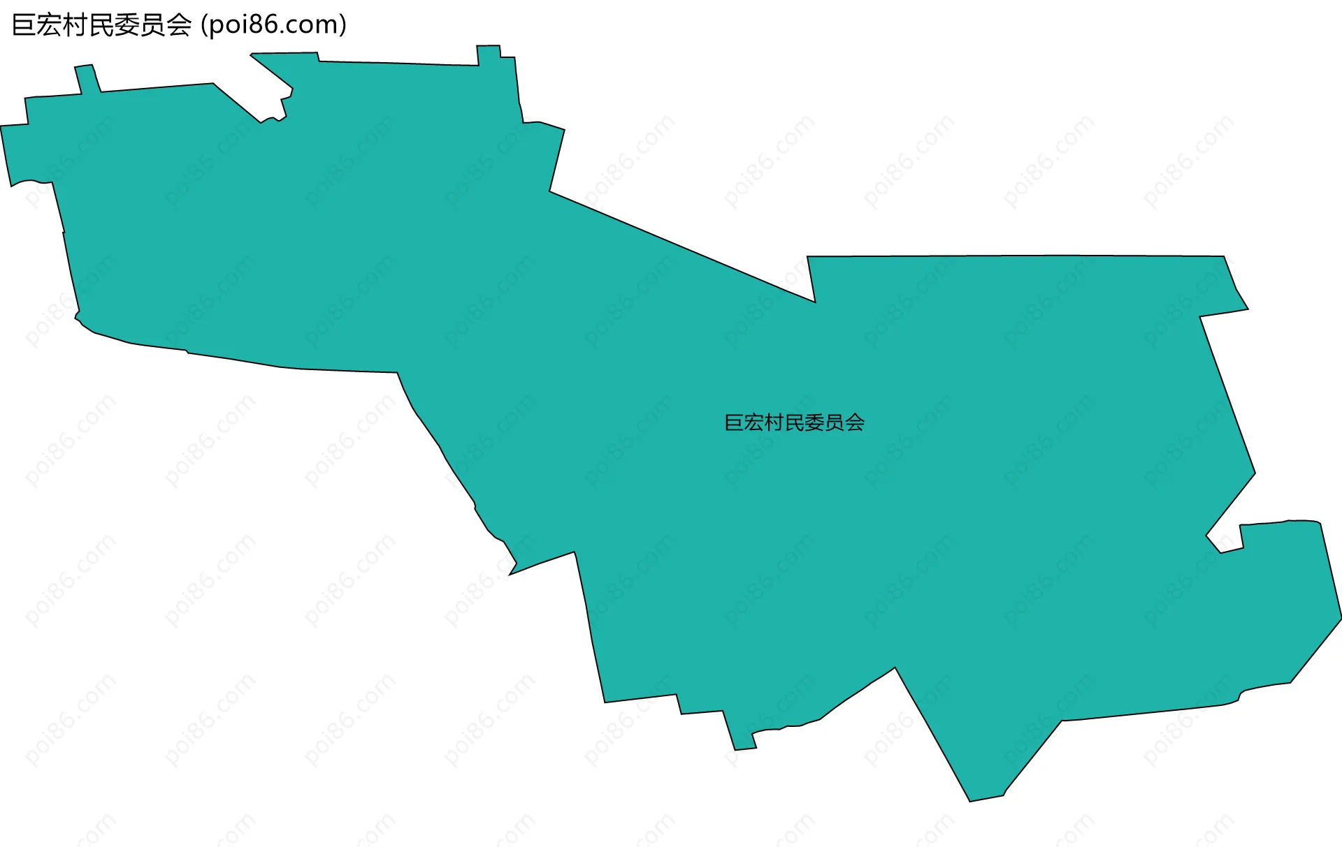 巨宏村民委员会边界地图