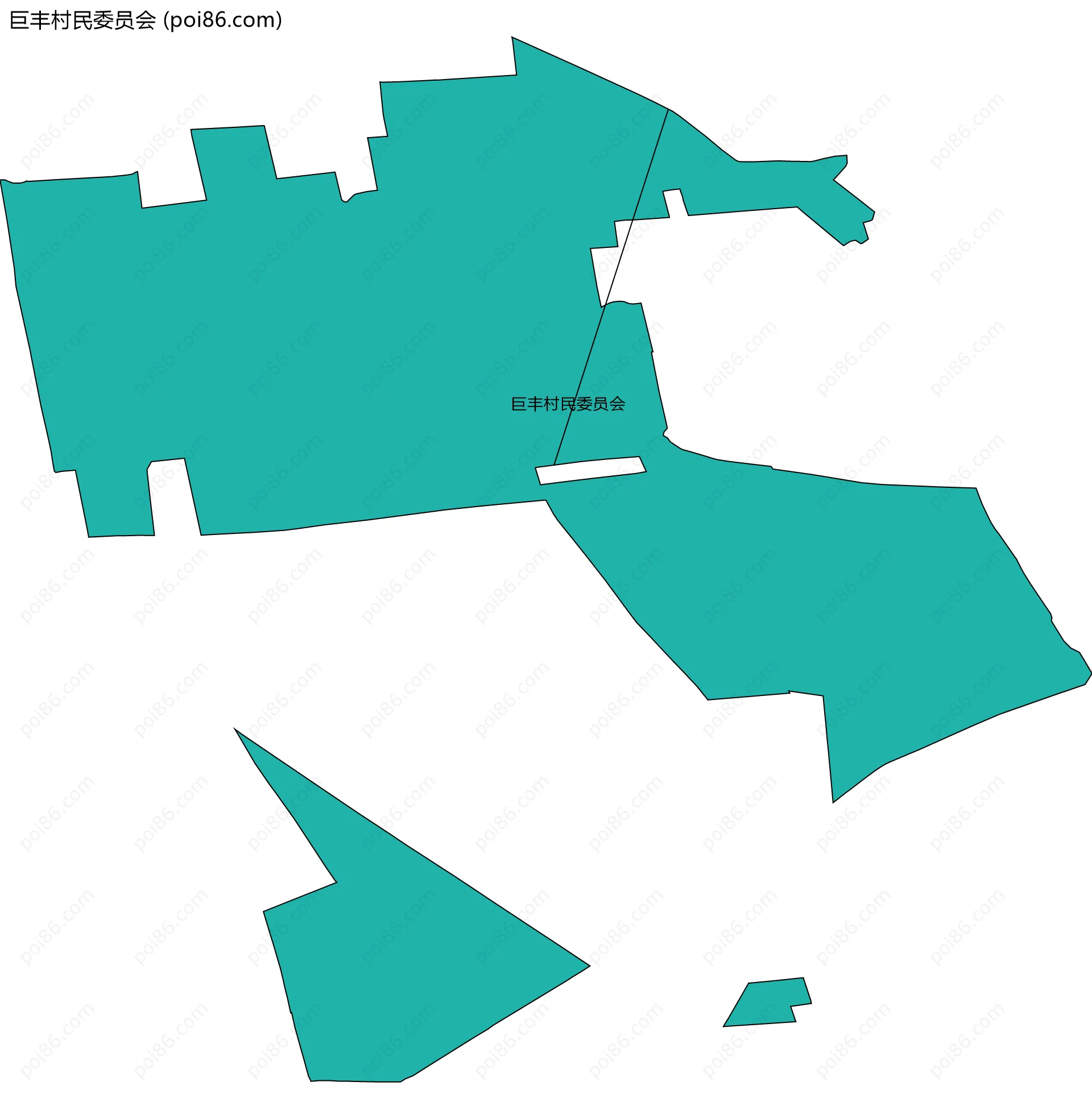 巨丰村民委员会边界地图