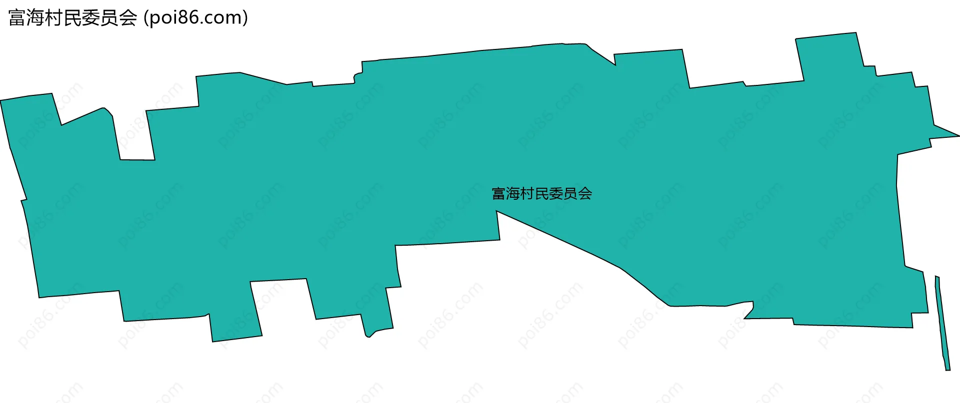 富海村民委员会边界地图