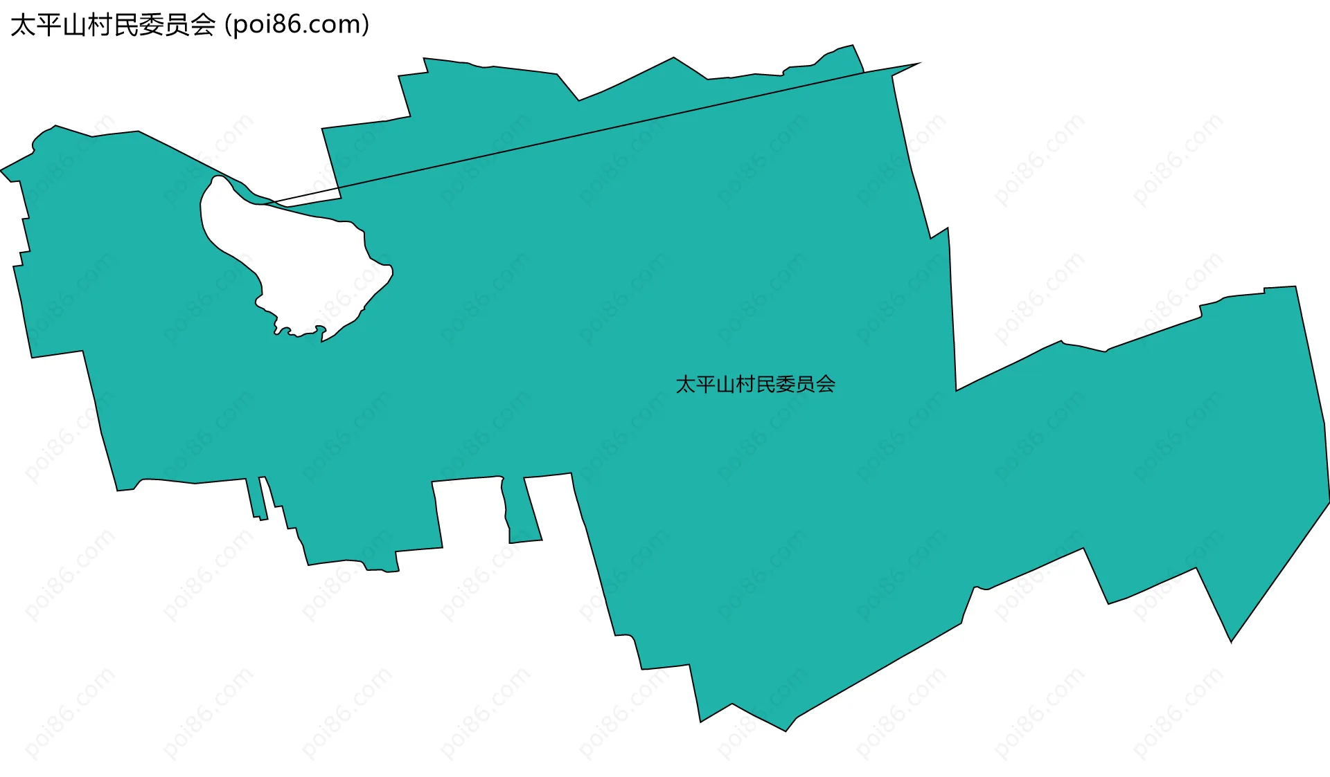 太平山村民委员会边界地图
