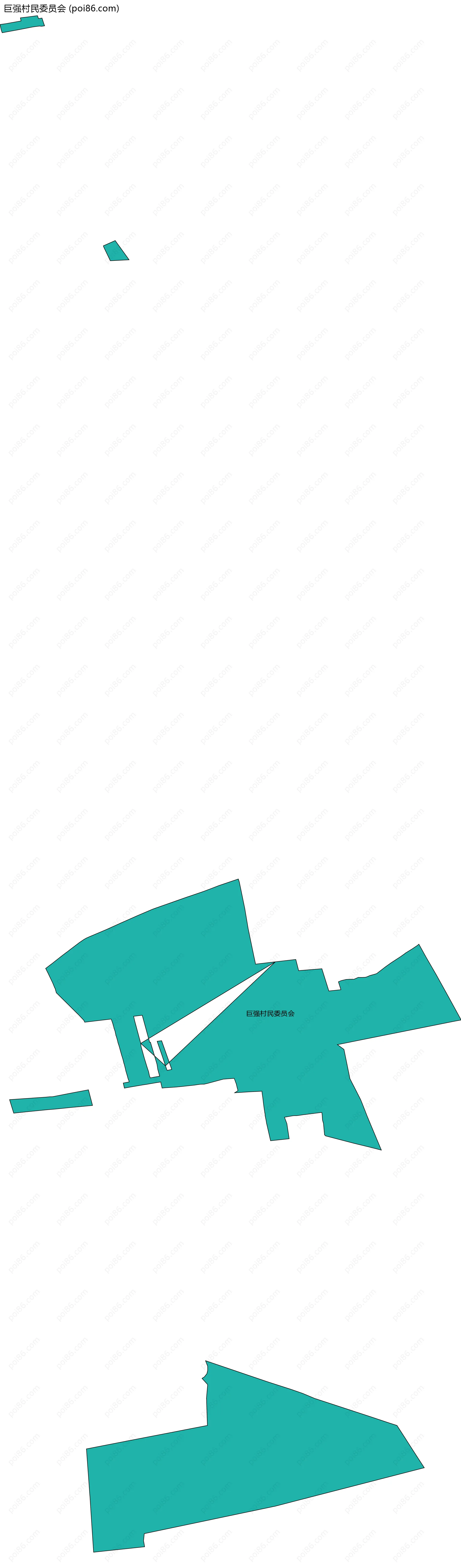 巨强村民委员会边界地图