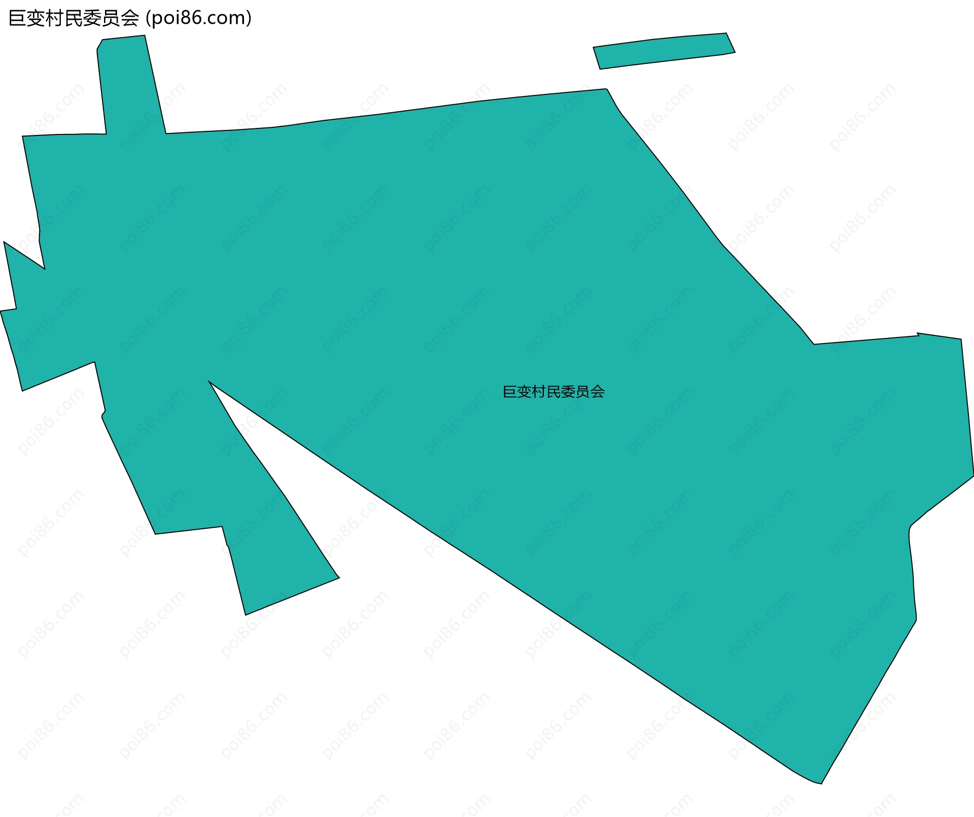 巨变村民委员会边界地图