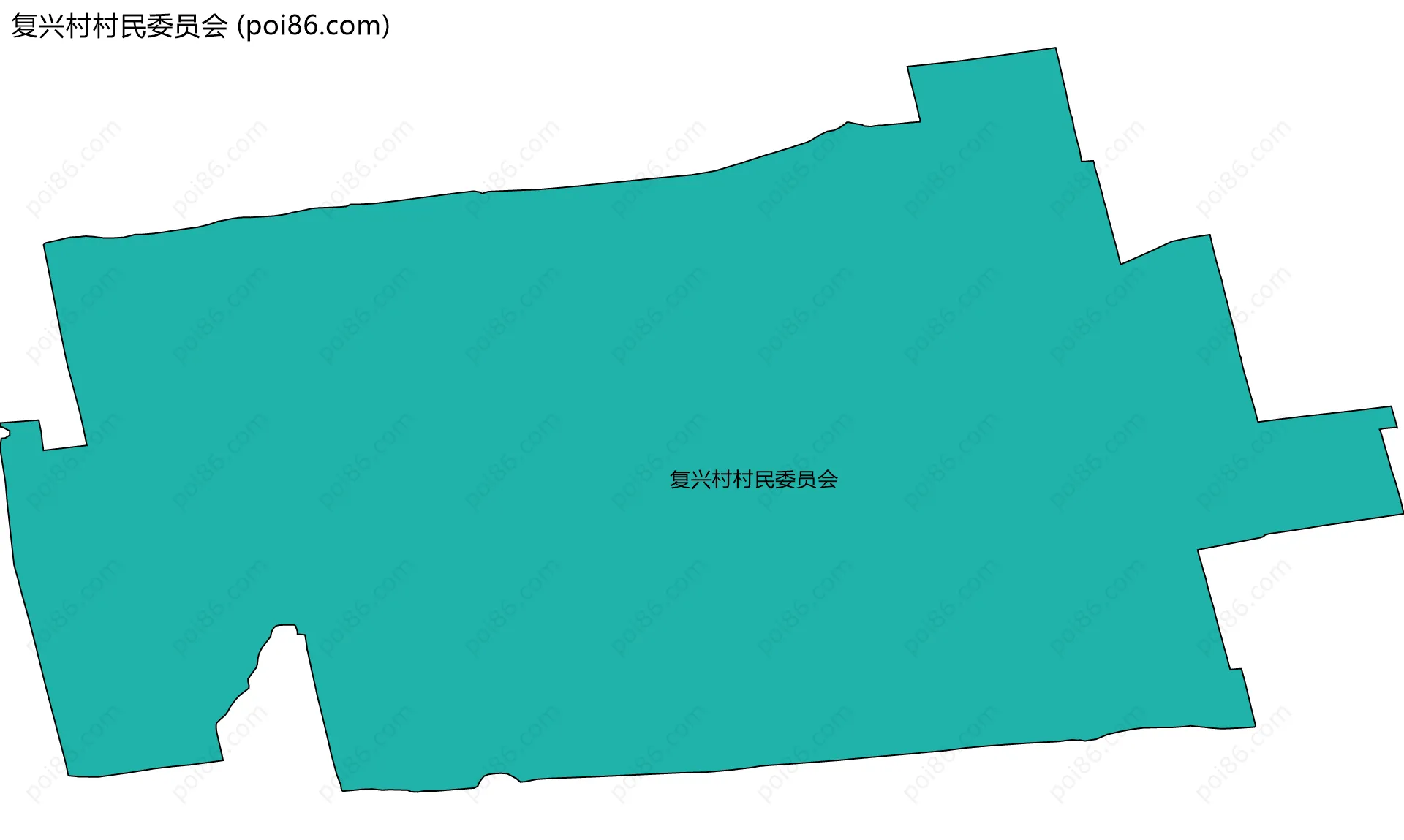复兴村村民委员会边界地图