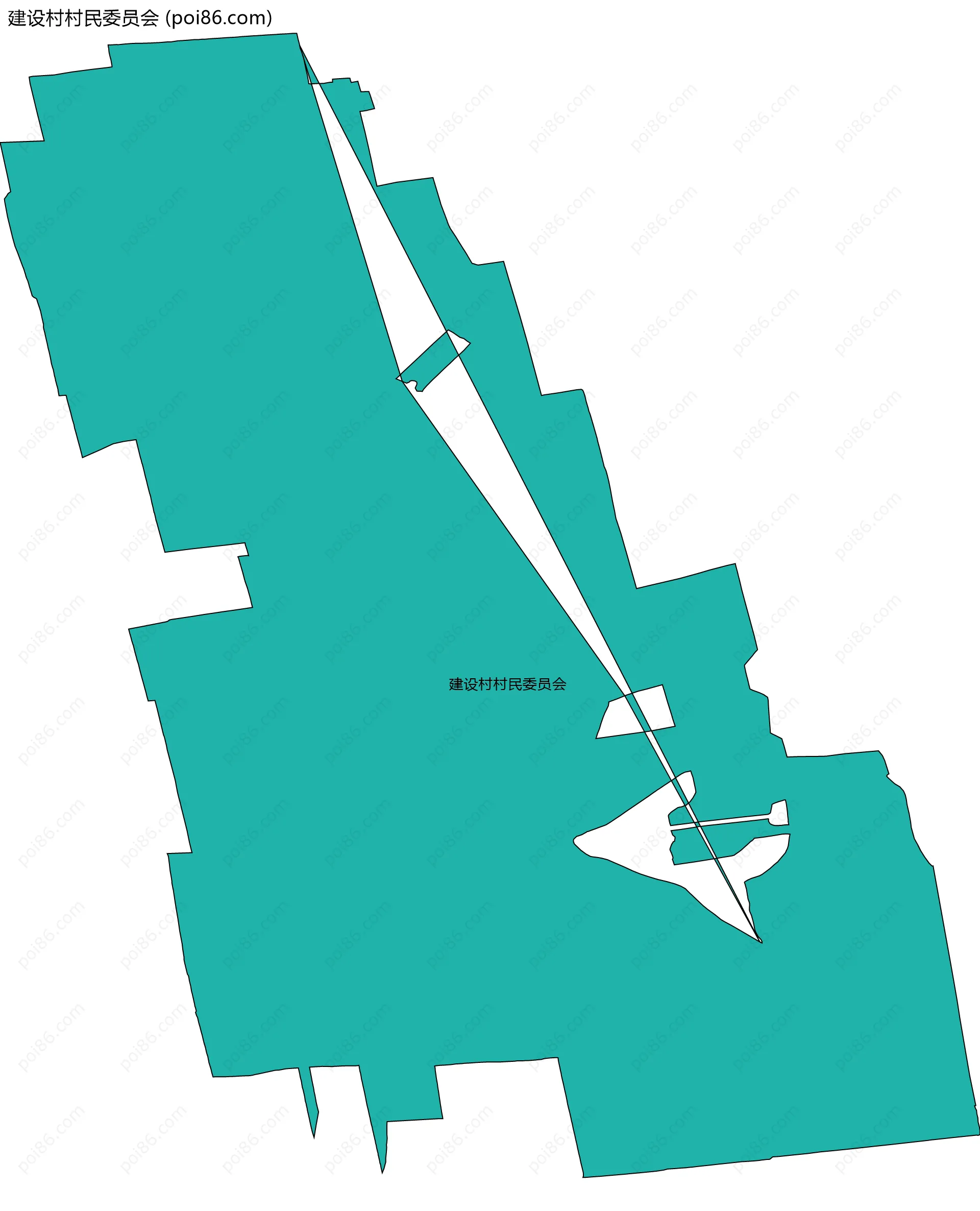 建设村村民委员会边界地图