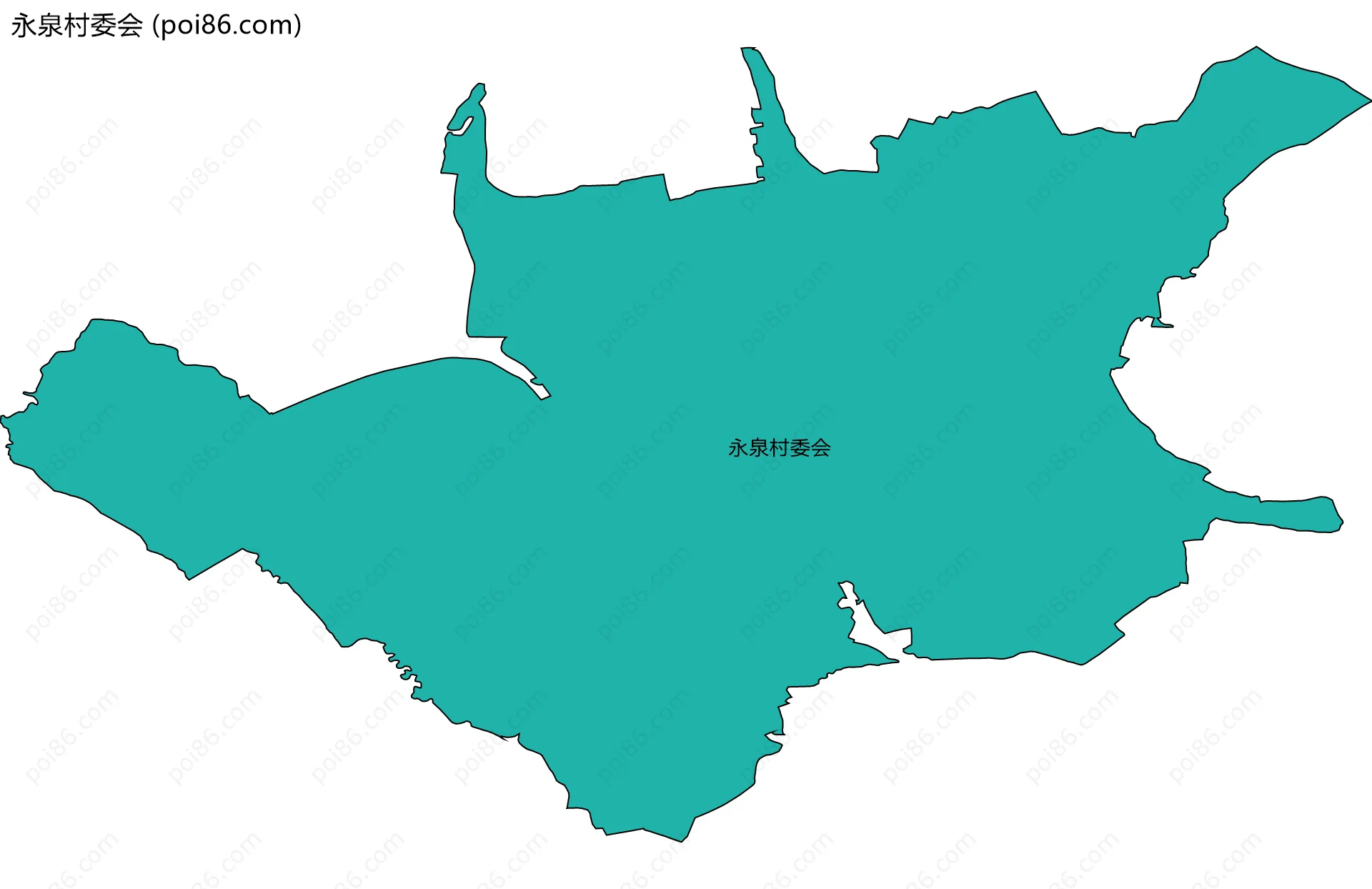 永泉村委会边界地图