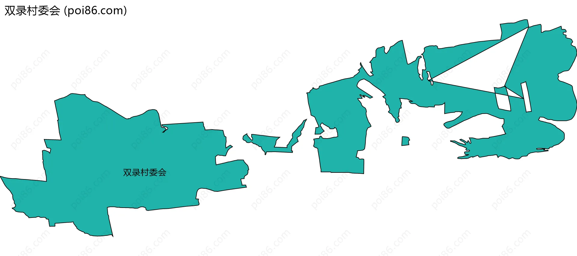 双录村委会边界地图