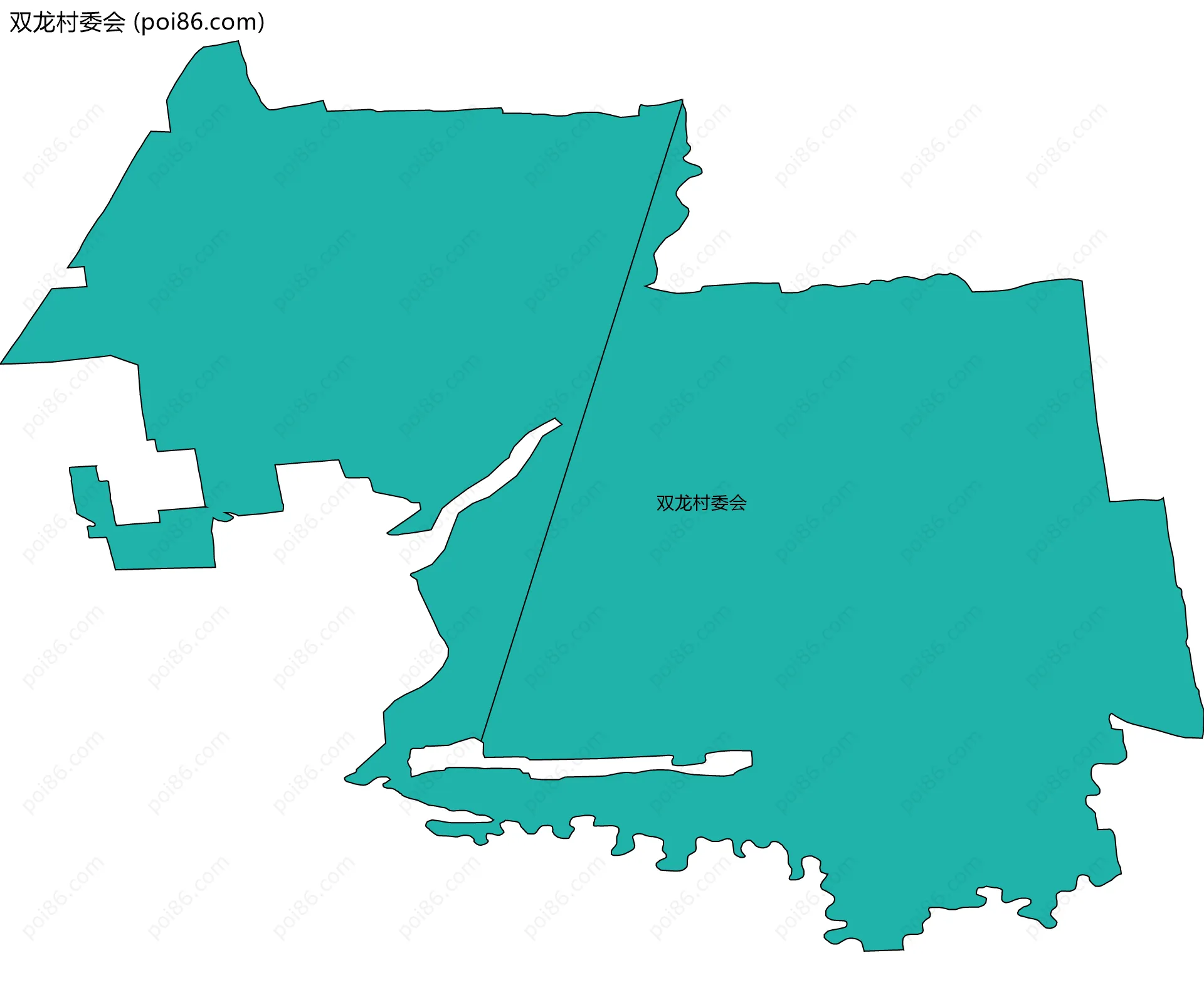 双龙村委会边界地图