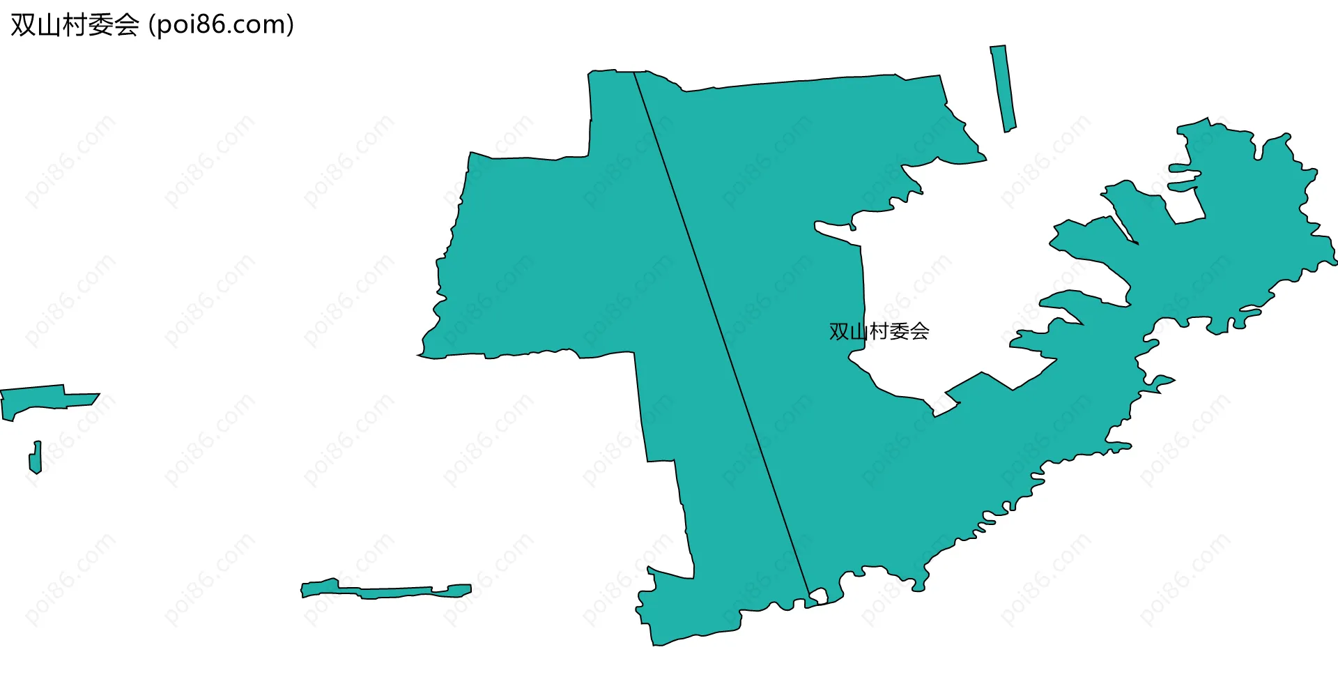 双山村委会边界地图