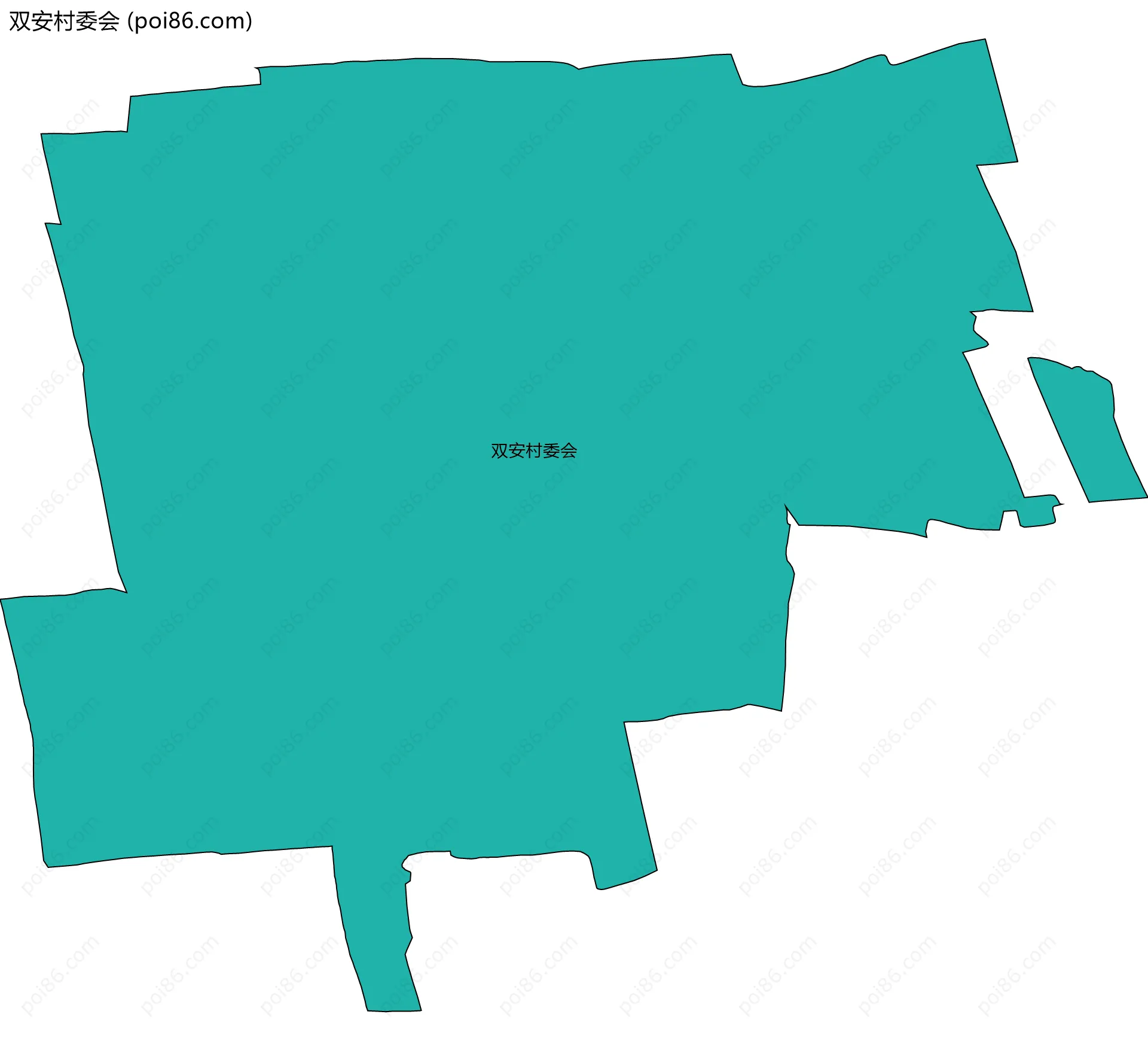 双安村委会边界地图