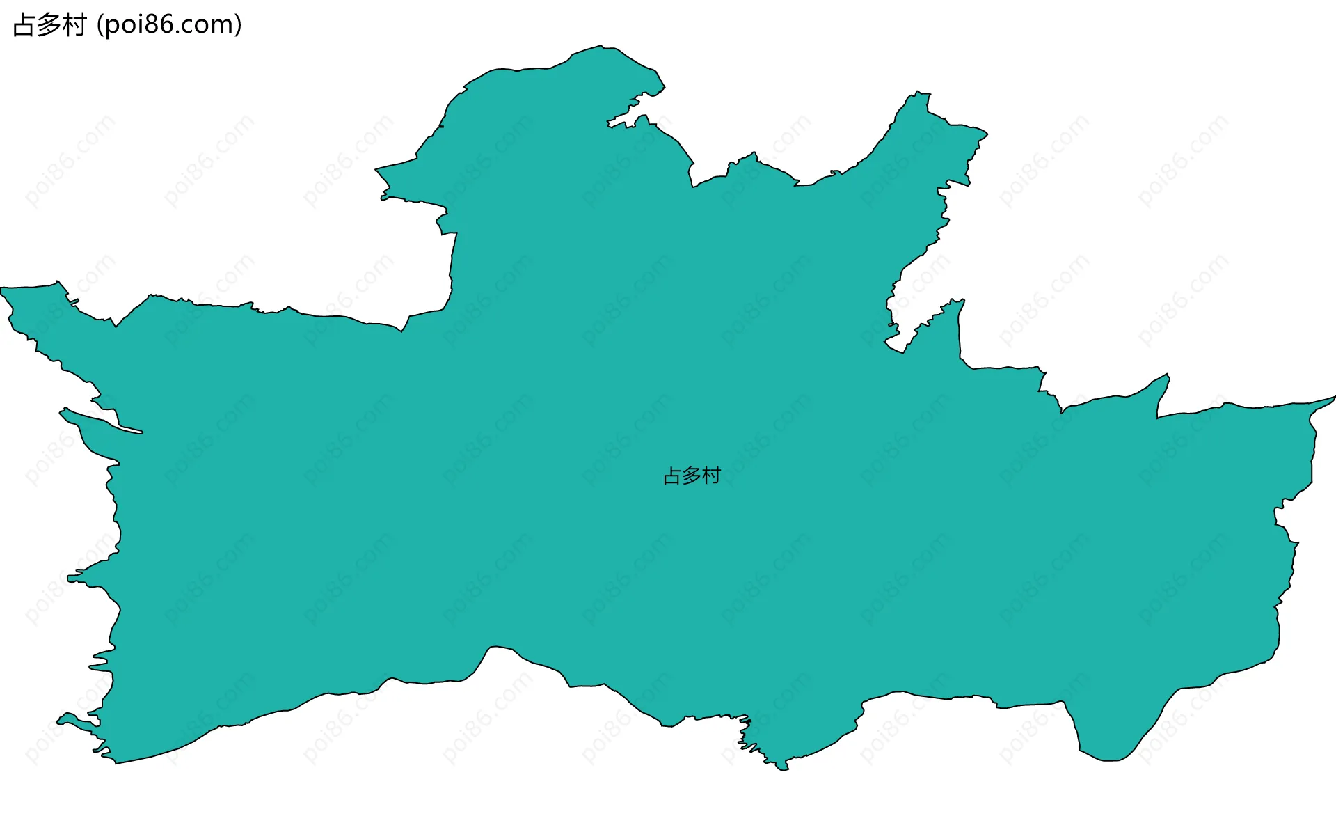 占多村边界地图