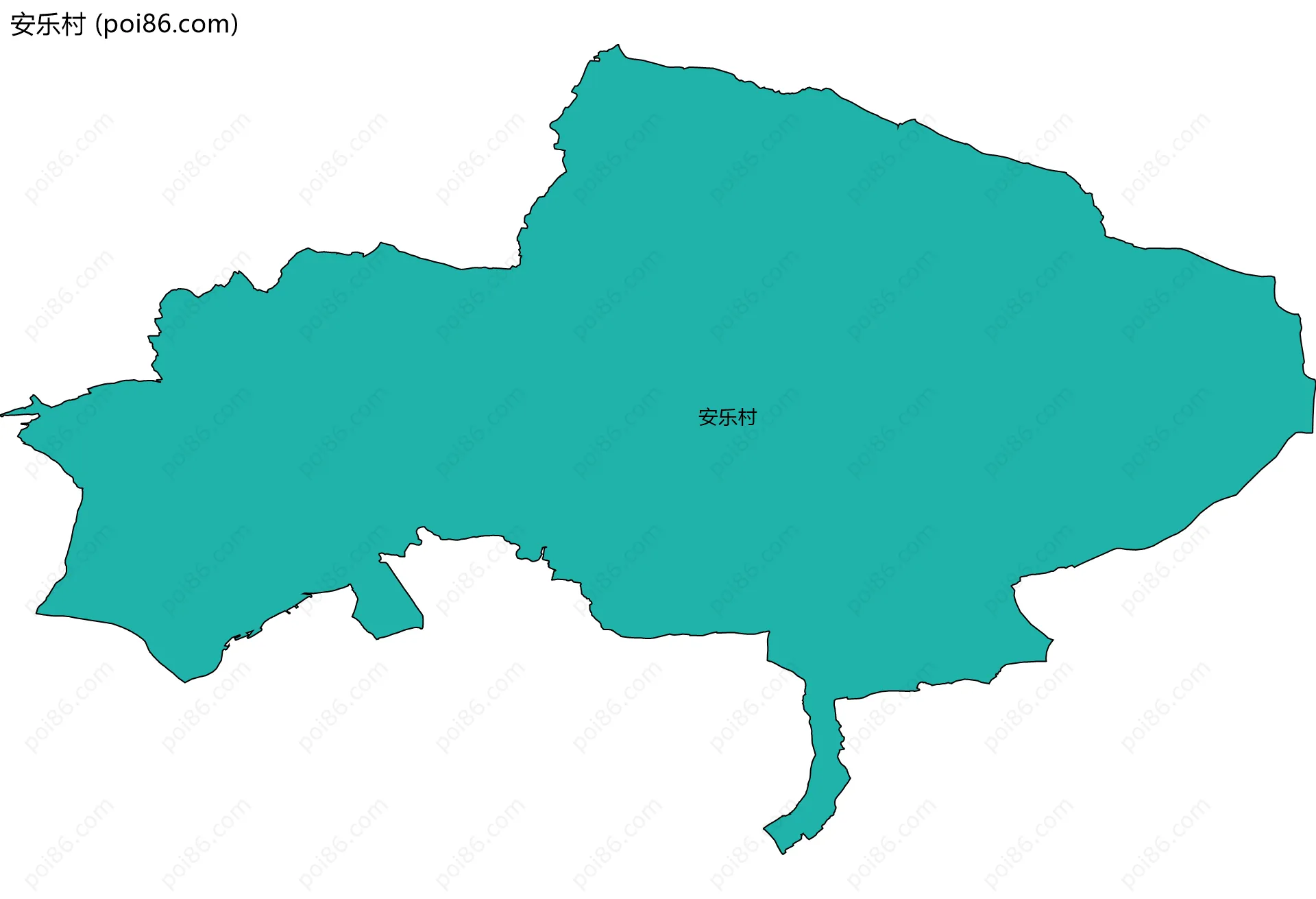 安乐村边界地图