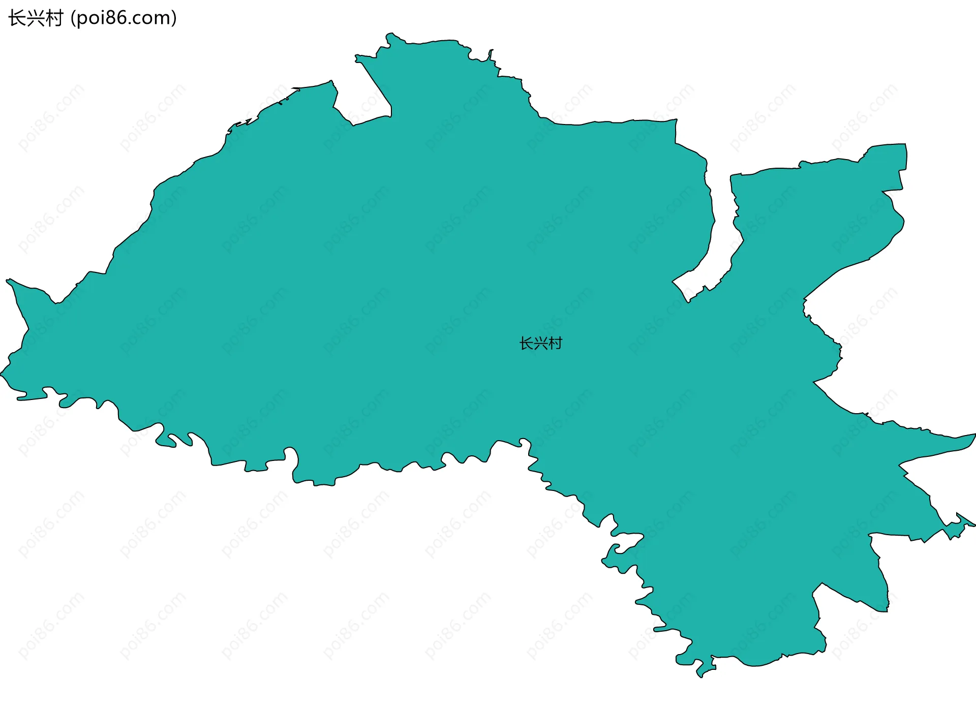 长兴村边界地图