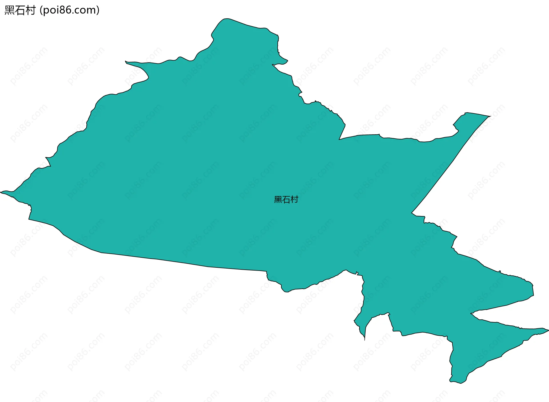 黑石村边界地图
