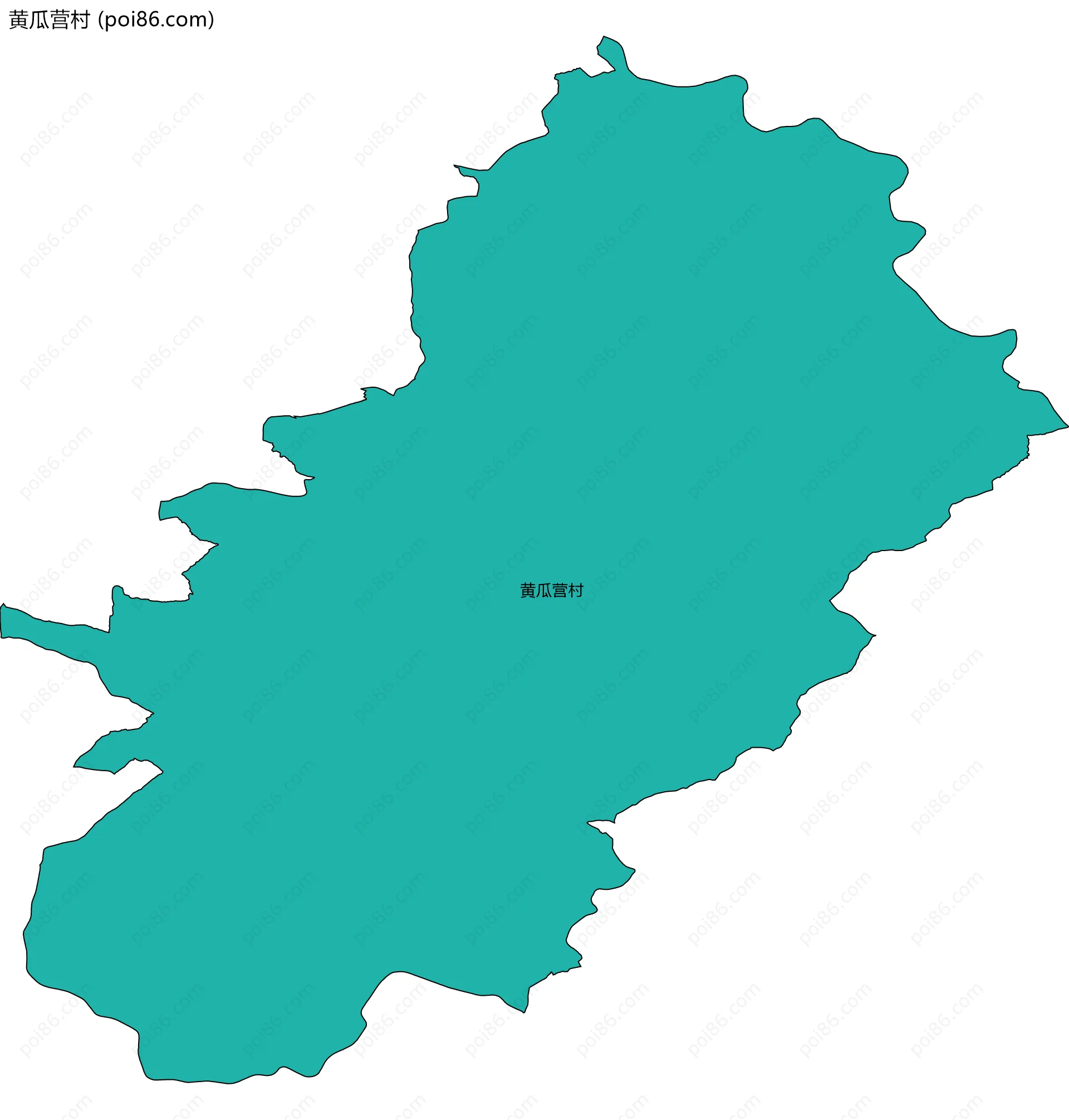 黄瓜营村边界地图