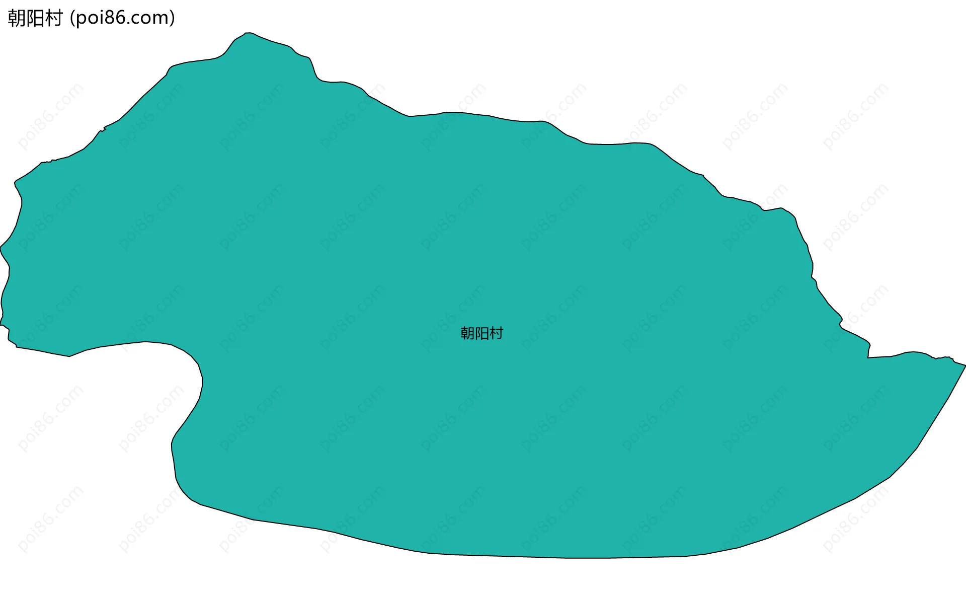 朝阳村边界地图