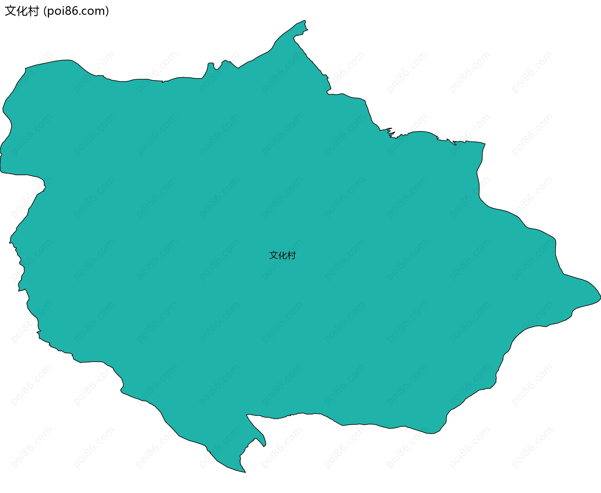 文化村边界地图