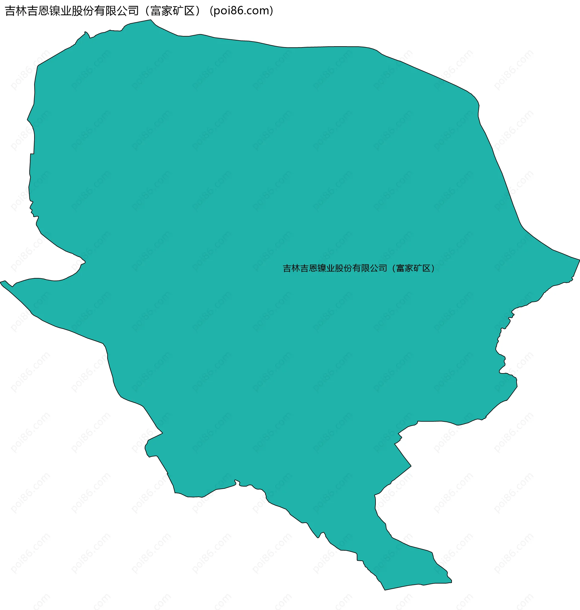 吉林吉恩镍业股份有限公司（富家矿区）边界地图