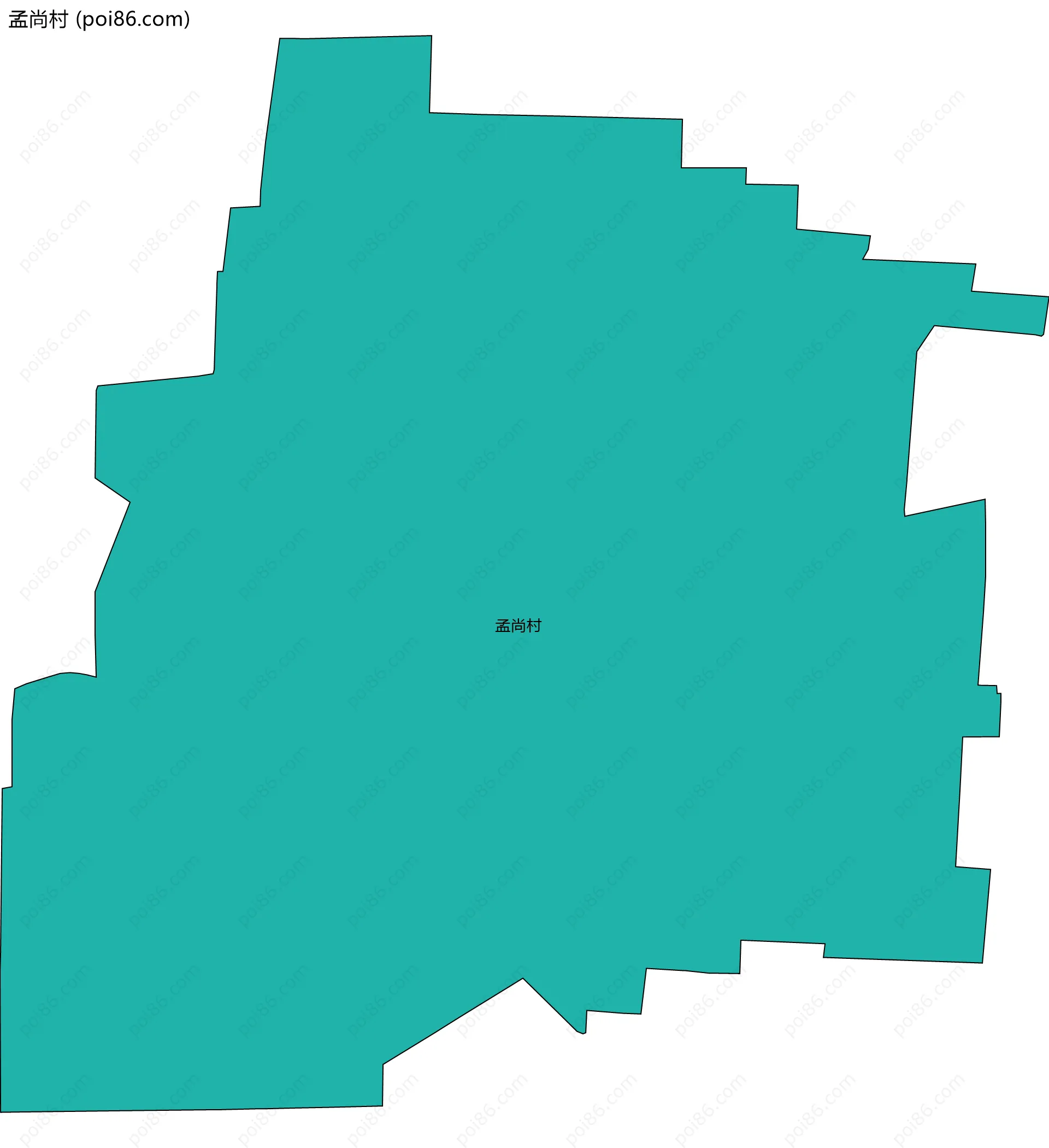 孟尚村边界地图