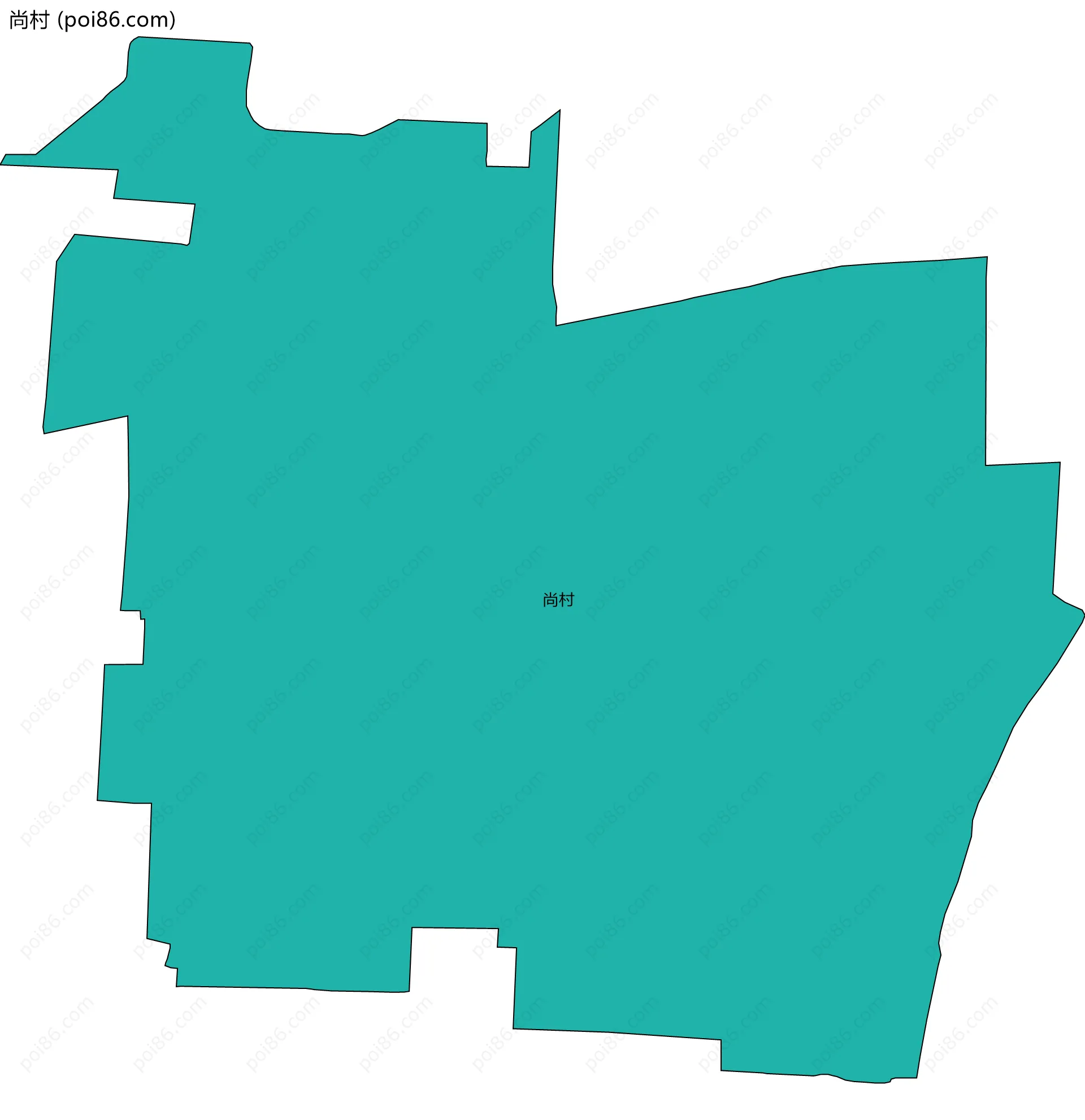尚村边界地图