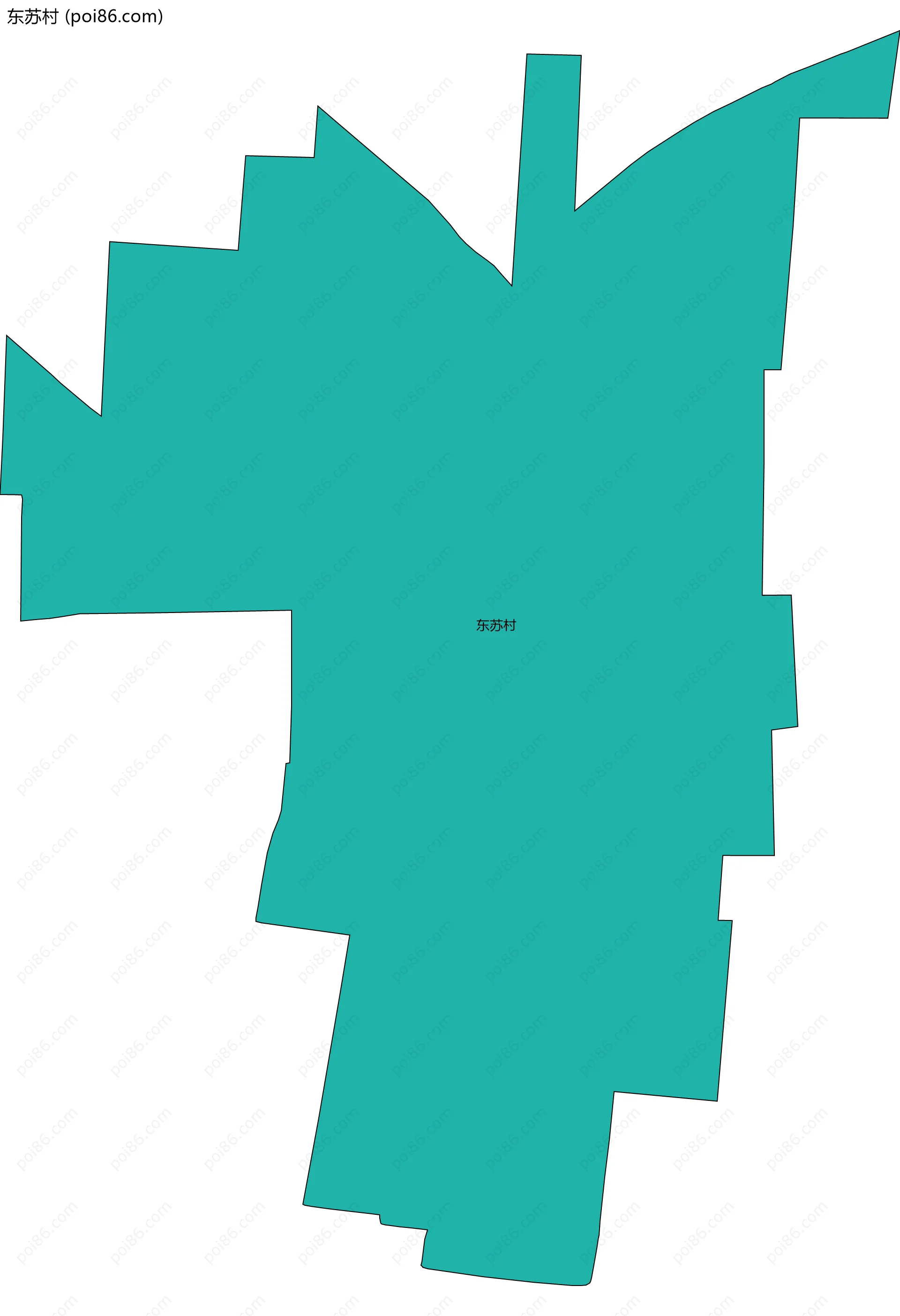 东苏村边界地图