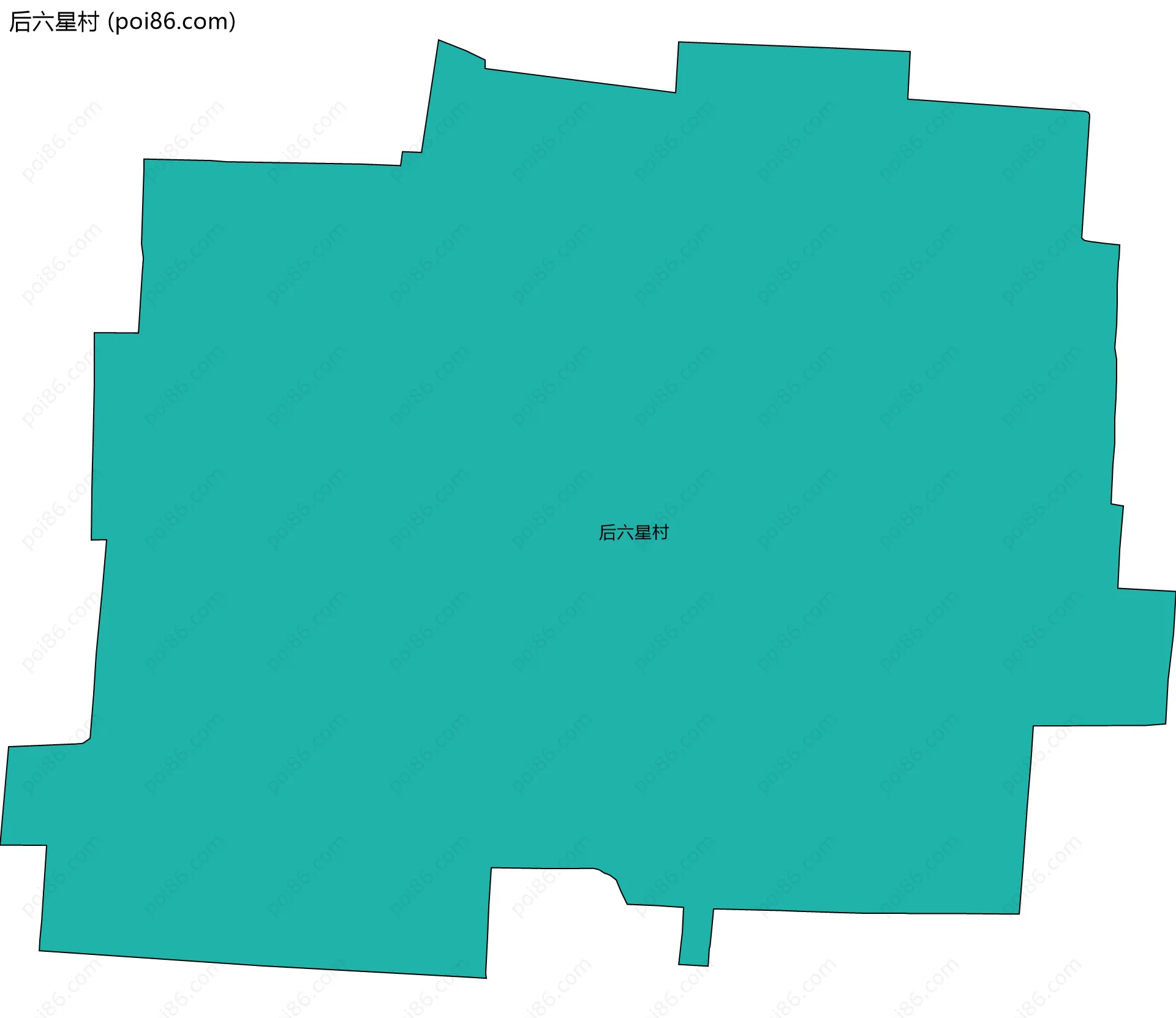 后六星村边界地图