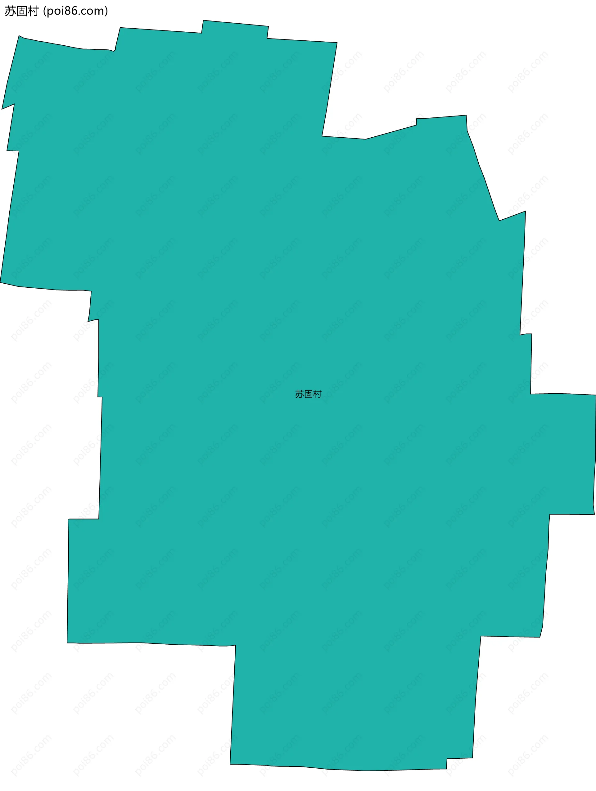 苏固村边界地图