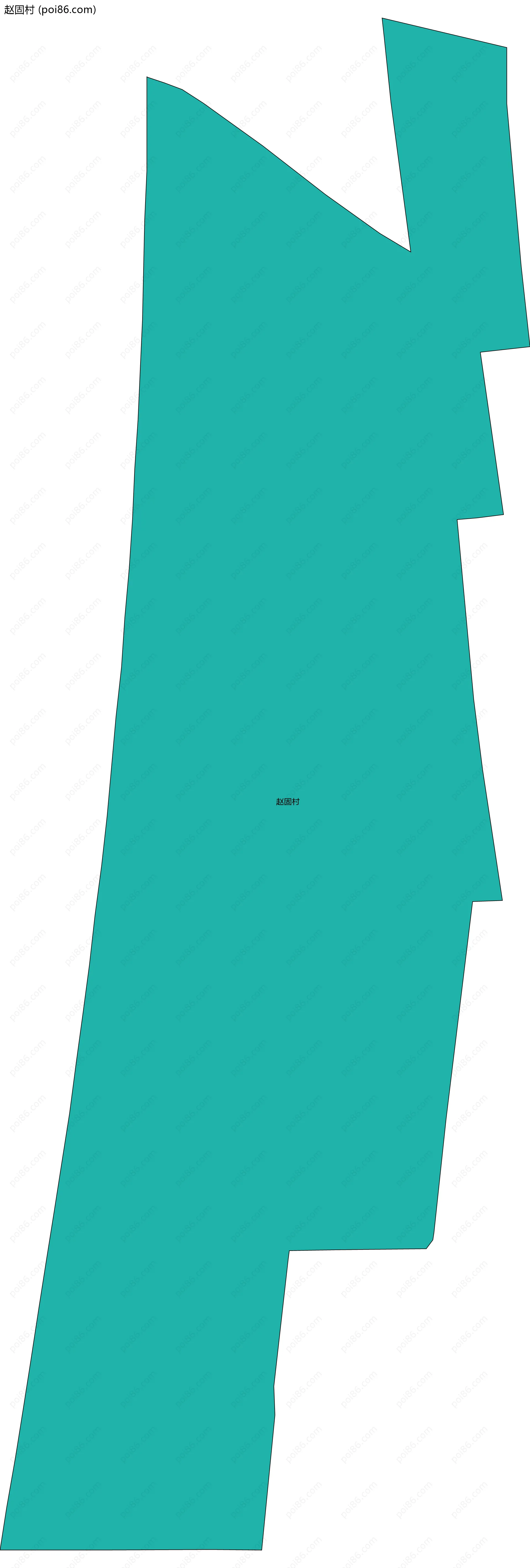 赵固村边界地图